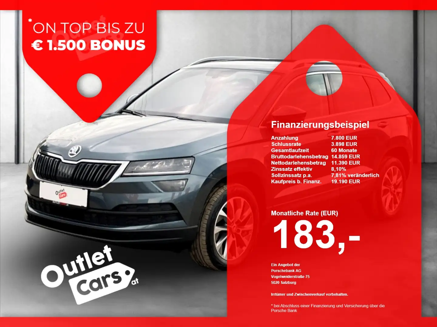 Skoda Karoq 2.0TDI Ambition LED+NAV+VIRTUAL+MEGAPREIS Grau - 1