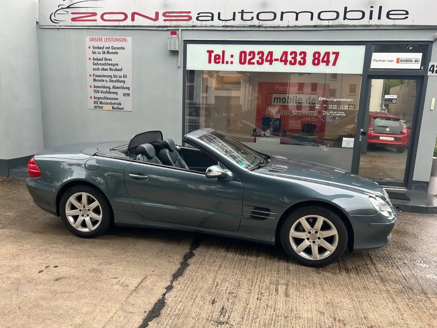 Mercedes-Benz SL 350 + Garagenfahrzeug+Scheckheft gepflegt+ Bleu - 1