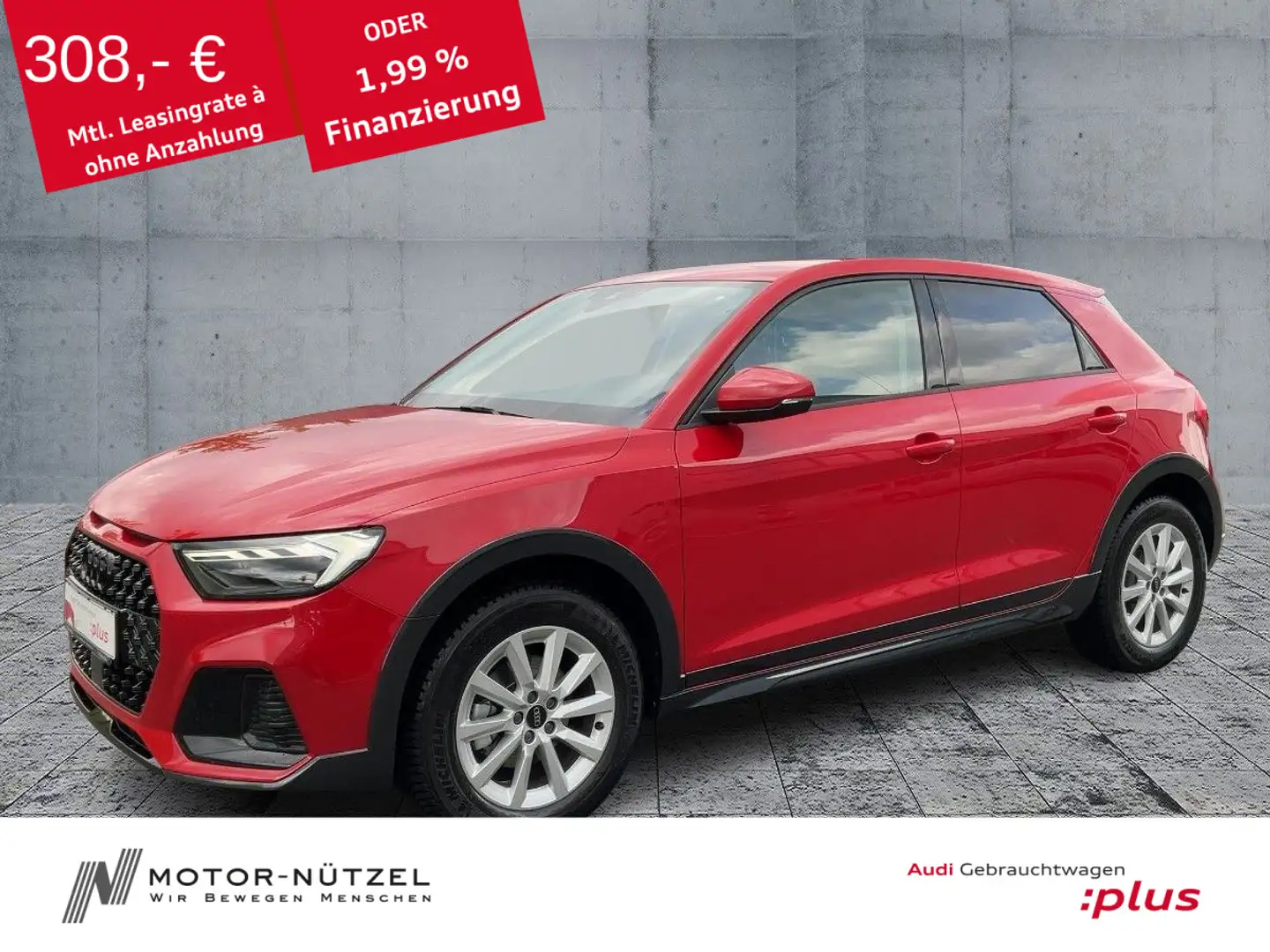 Audi A1 30 TFSI S-TR LED+NAVI+2xPDC+ACC+17" Rouge - 1