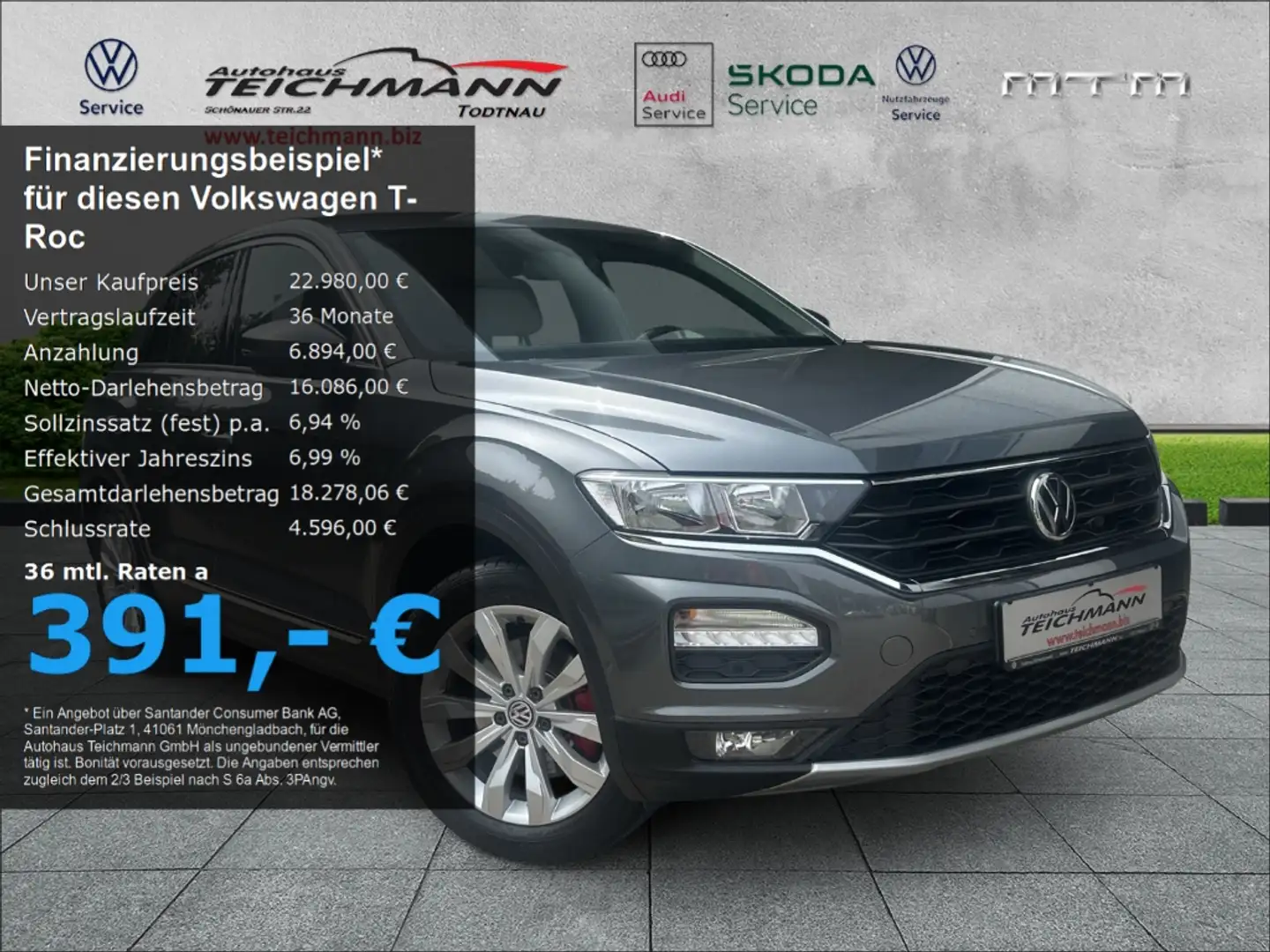 Volkswagen T-Roc Sport 4Motion 2.0 TSI DSG Gris - 1