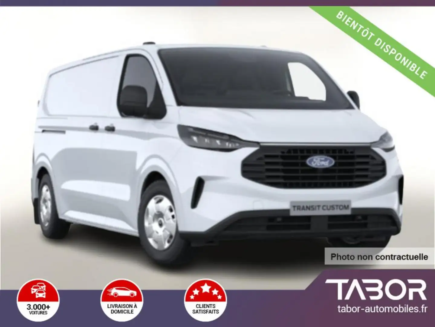 Ford Transit Custom TDCI 136 Trend 320 L2 LED Blanc - 1