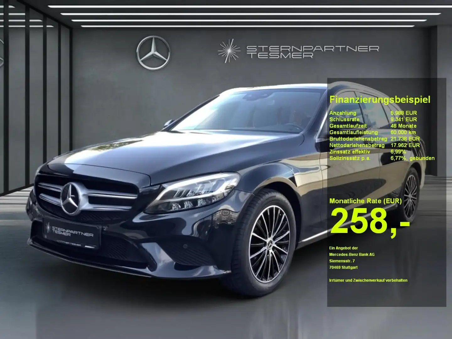 Mercedes-Benz C 180 T AVANTGARDE LED Spur-Paket CarPlay Kamera Nero - 1