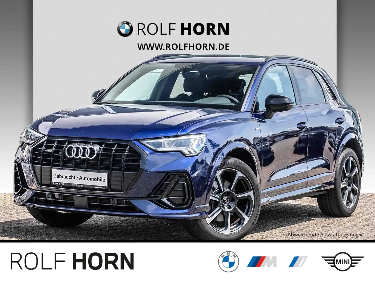 Audi Q3 40 TDI quattro S tronic S line Navi RFK Klima Blau - 1