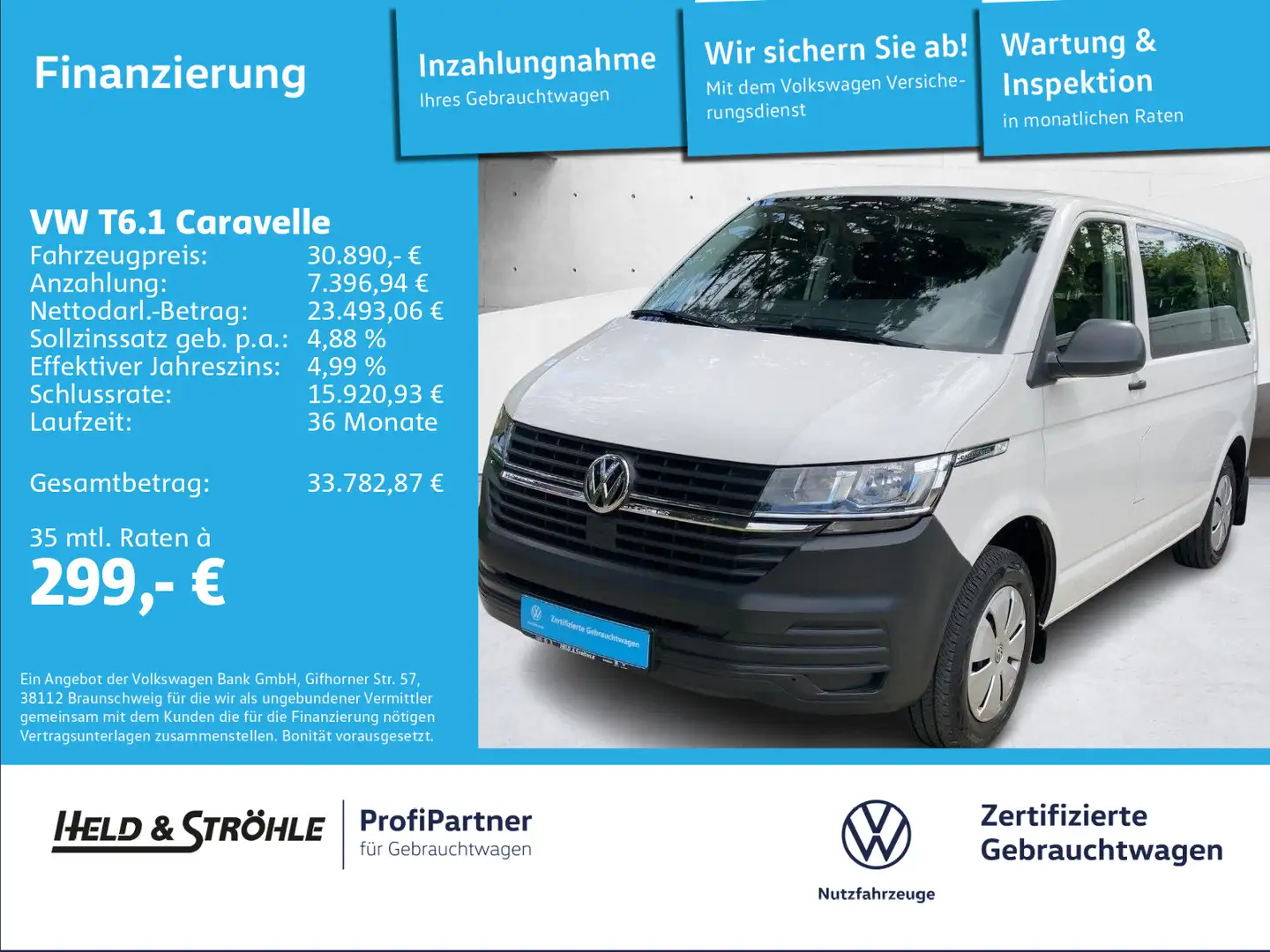Volkswagen T6.1 Caravelle Trendline 2.0 TDI 9SITZE PDC Weiß - 1