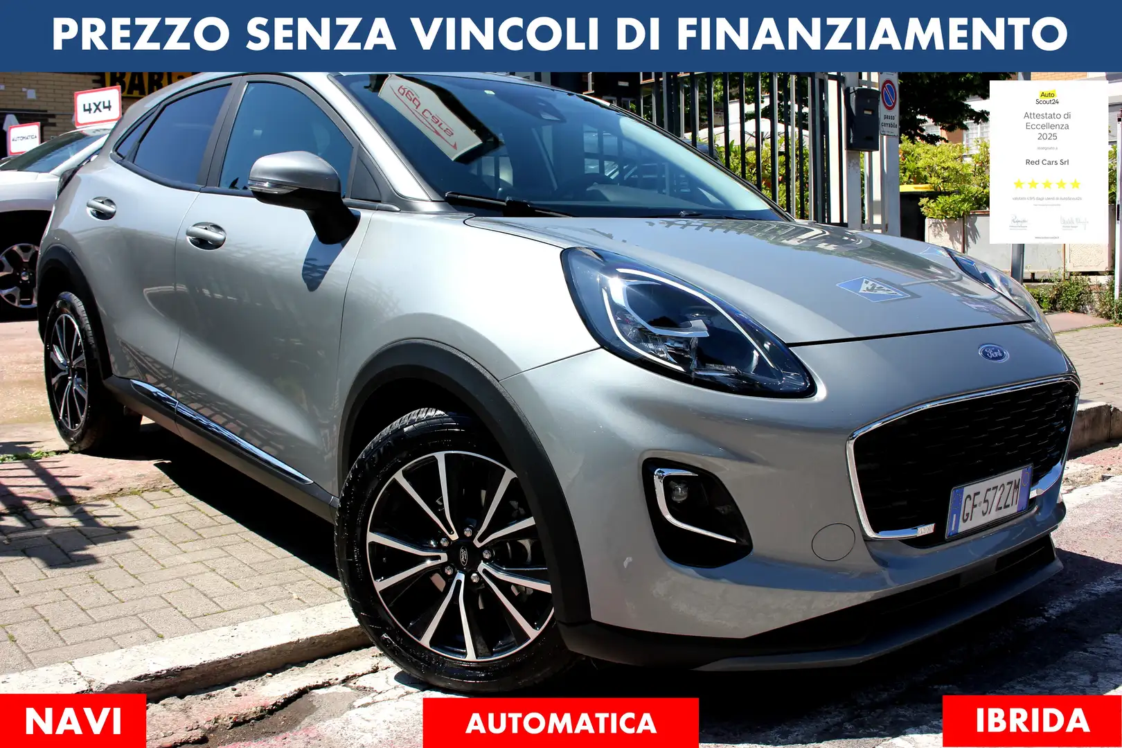 Ford Puma HIBRID Titanium AUTOMATICA *PREZZO VERO* NAVI Grijs - 1