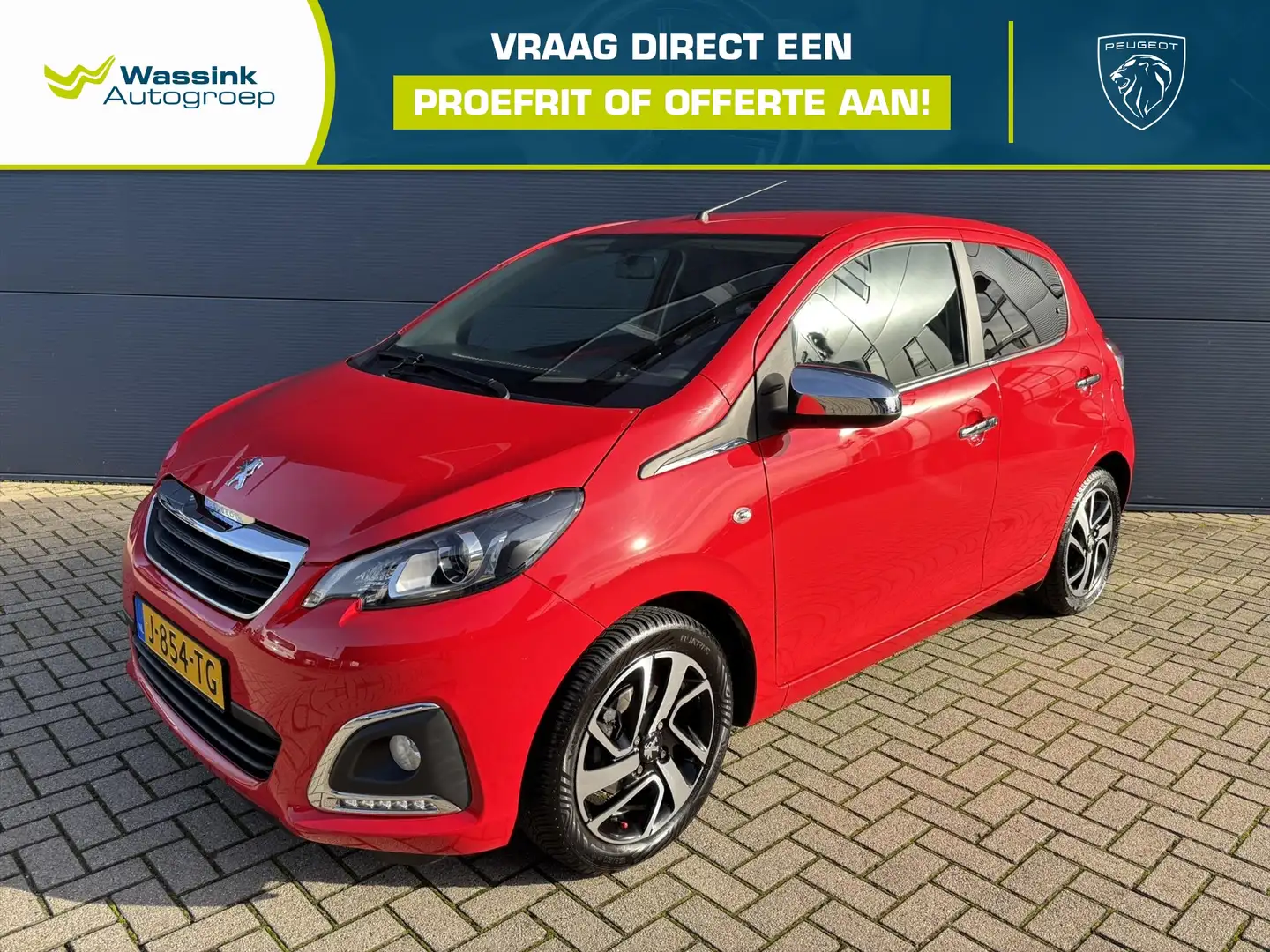 Peugeot 108 1.0 e-VTi 72pk 5D Allure | Apple Carplay/Android A Rouge - 1