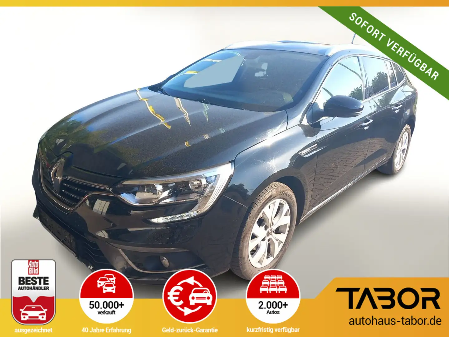 Renault Megane Grandt TCe 140 Limited Deluxe Nav Kam SHZ Schwarz - 1