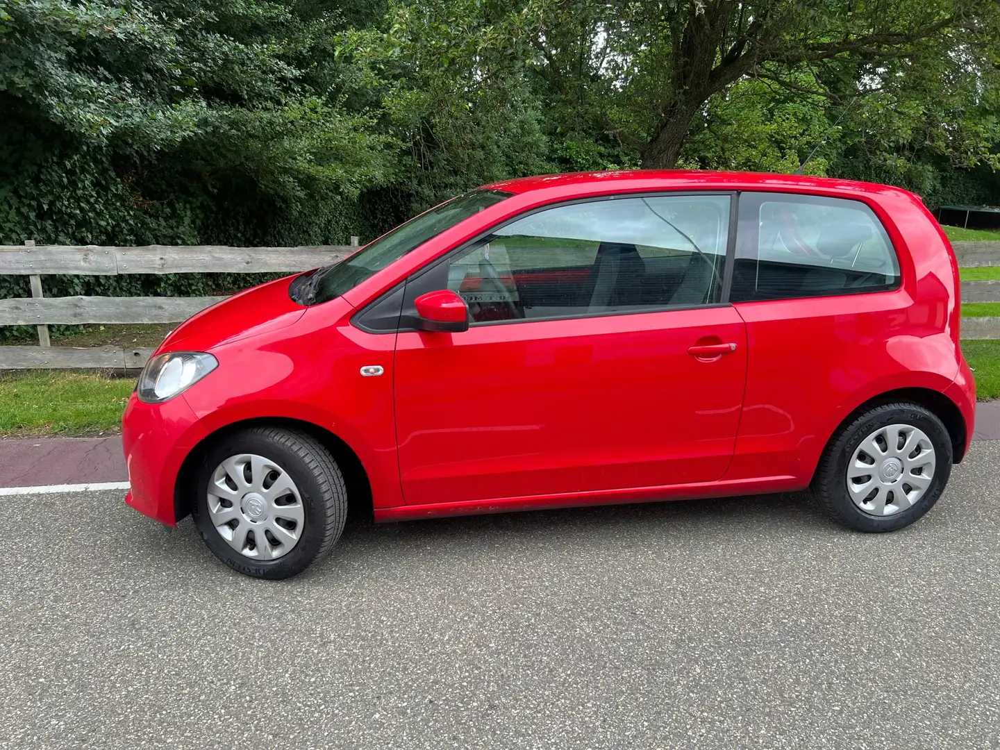 Skoda Citigo 1.0 Greentech Elegance PDC, Airco Rood - 2