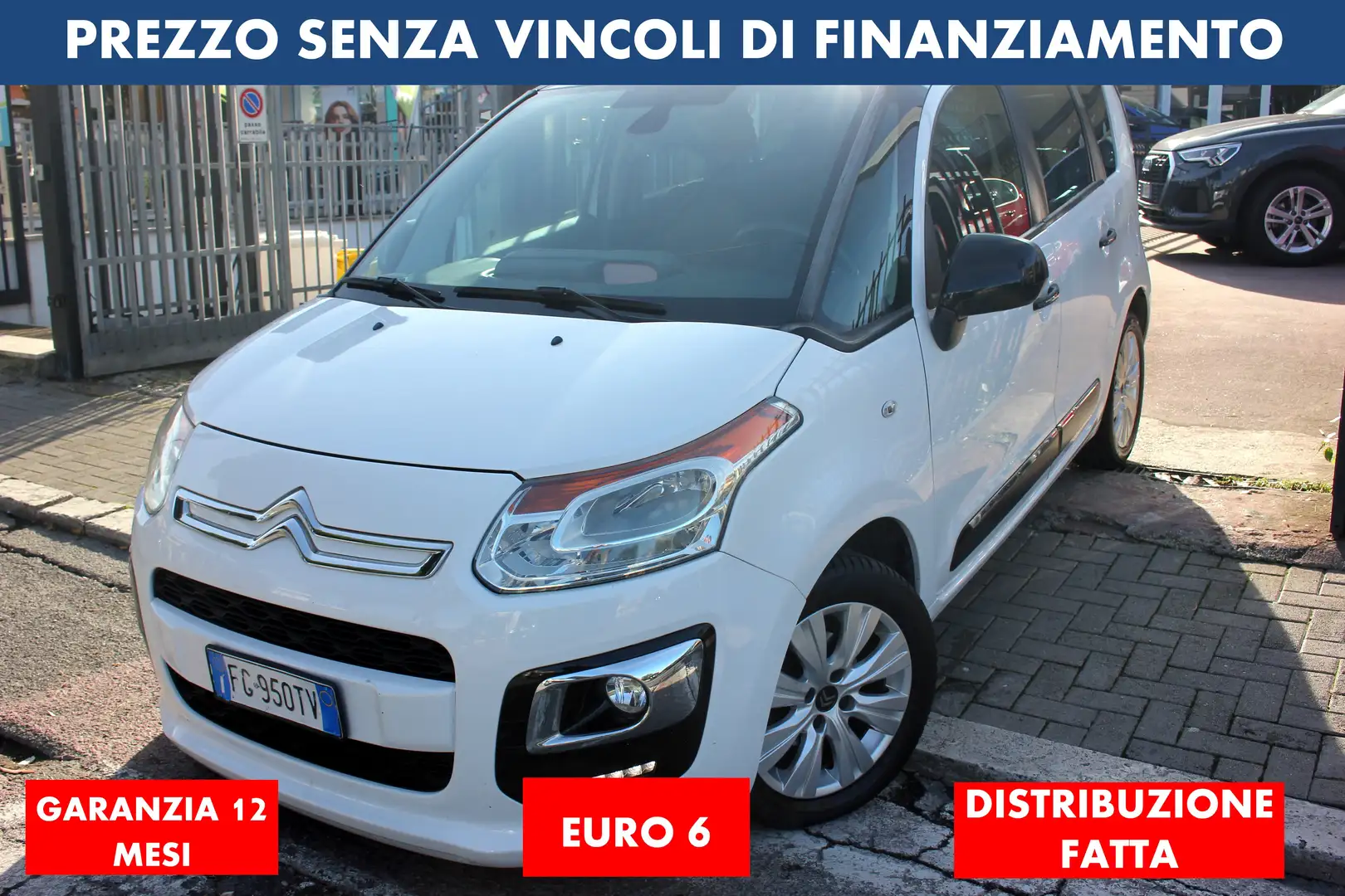 Citroen C3 Picasso 1.6 hdi 100 CV EURO 6 GARANZIA 12 M DISTRIBUZ. OK - 1