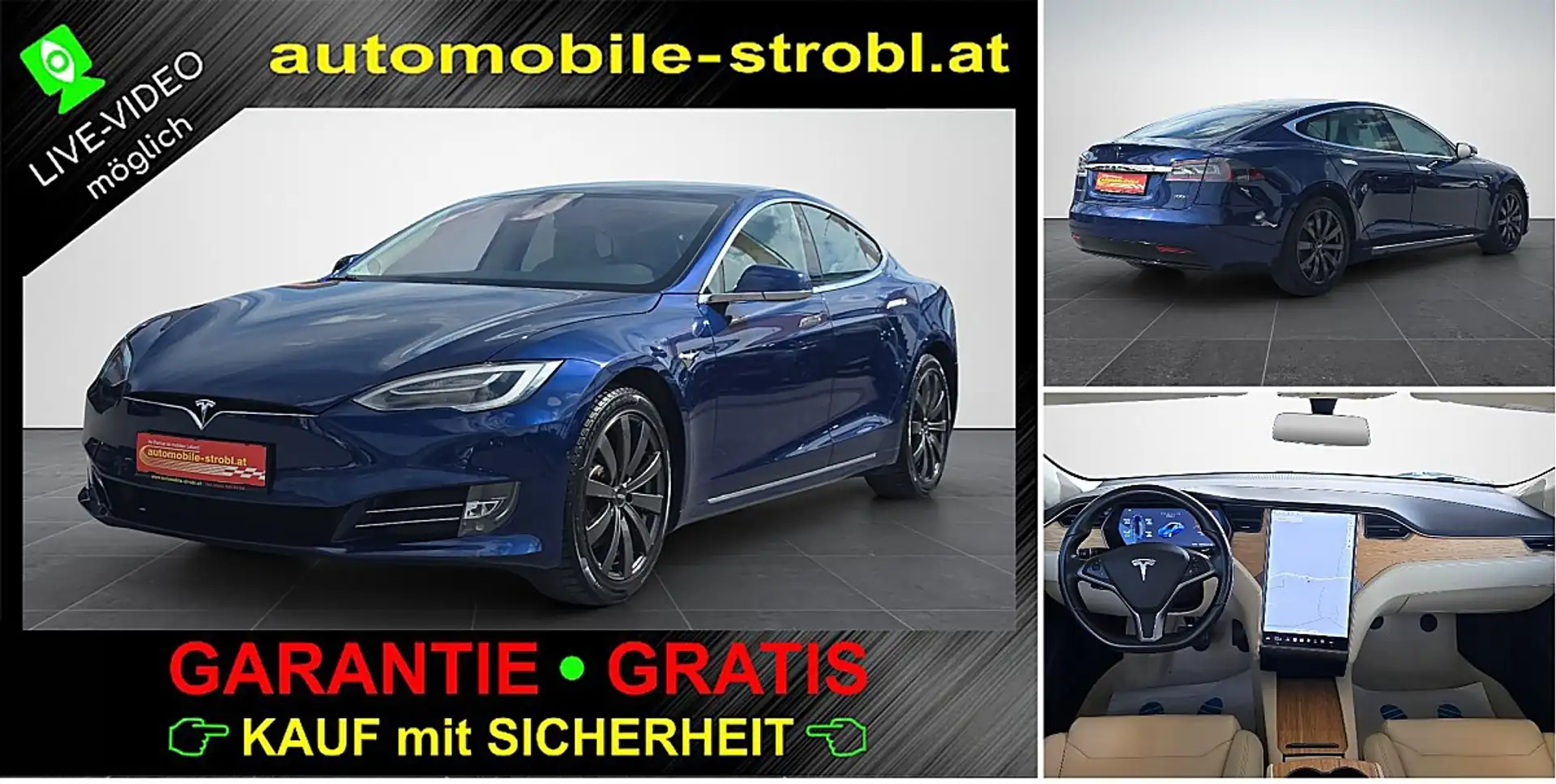 Tesla Model S 100D *GARANTIE* Blau - 1