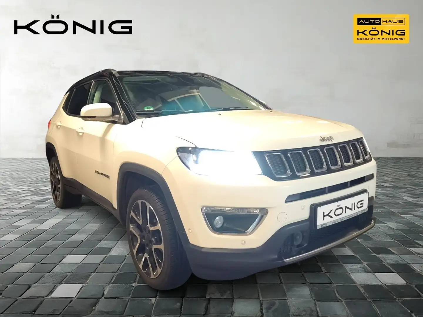 Jeep Compass 1.4 170PS 4x4 AUTOMATIK*KLIMA*NAVI*PDC Wit - 2