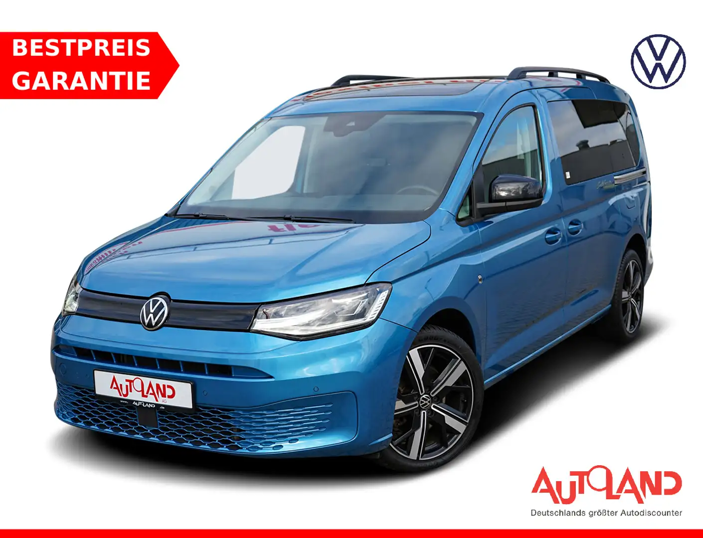 Volkswagen Caddy Maxi California 2.0 TDI Bi-Xenon ACC AHK Blau - 1