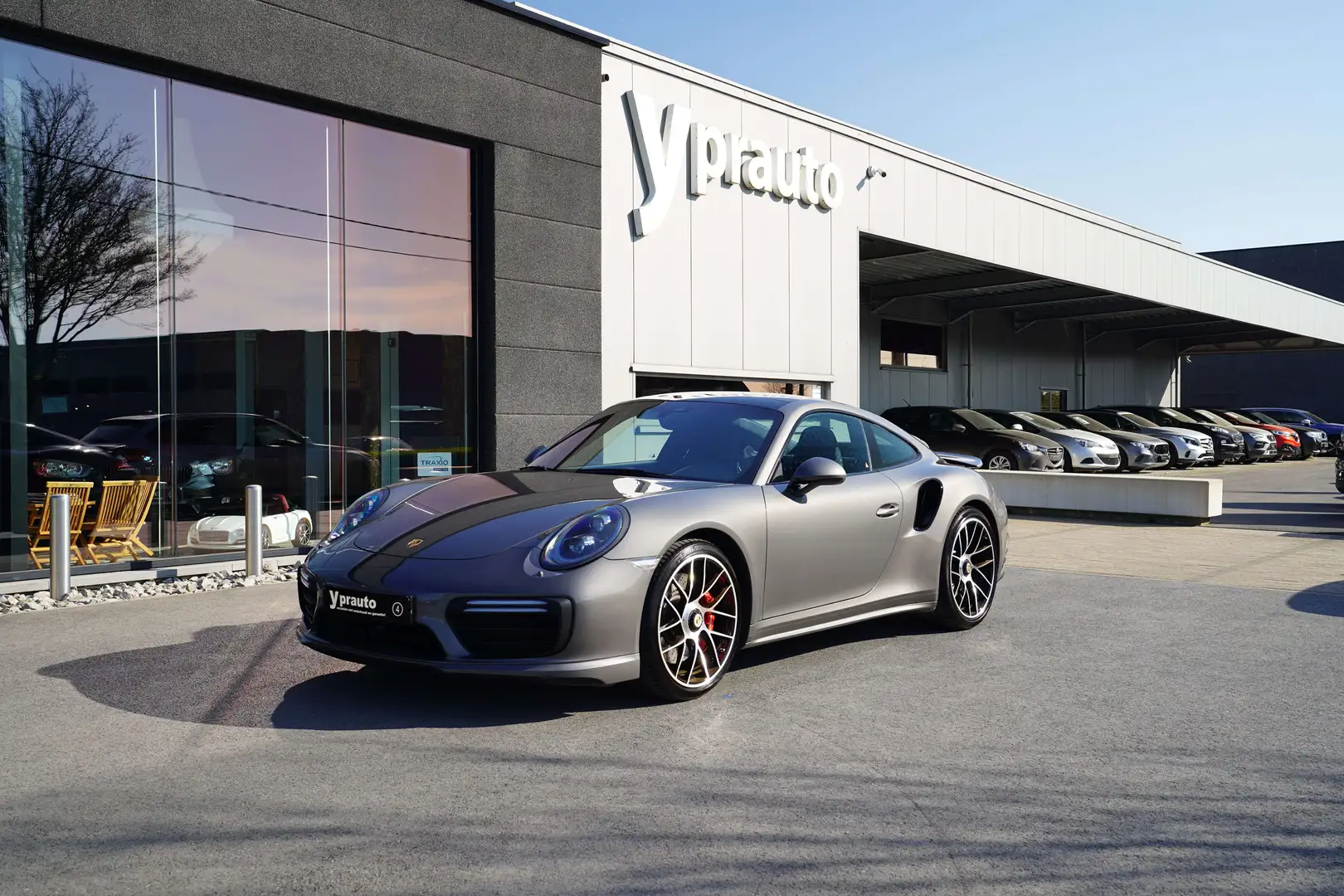 Porsche 911 991.2 Turbo 3.8 PDK Leder Navi Actieve cruise Bose Gris - 1