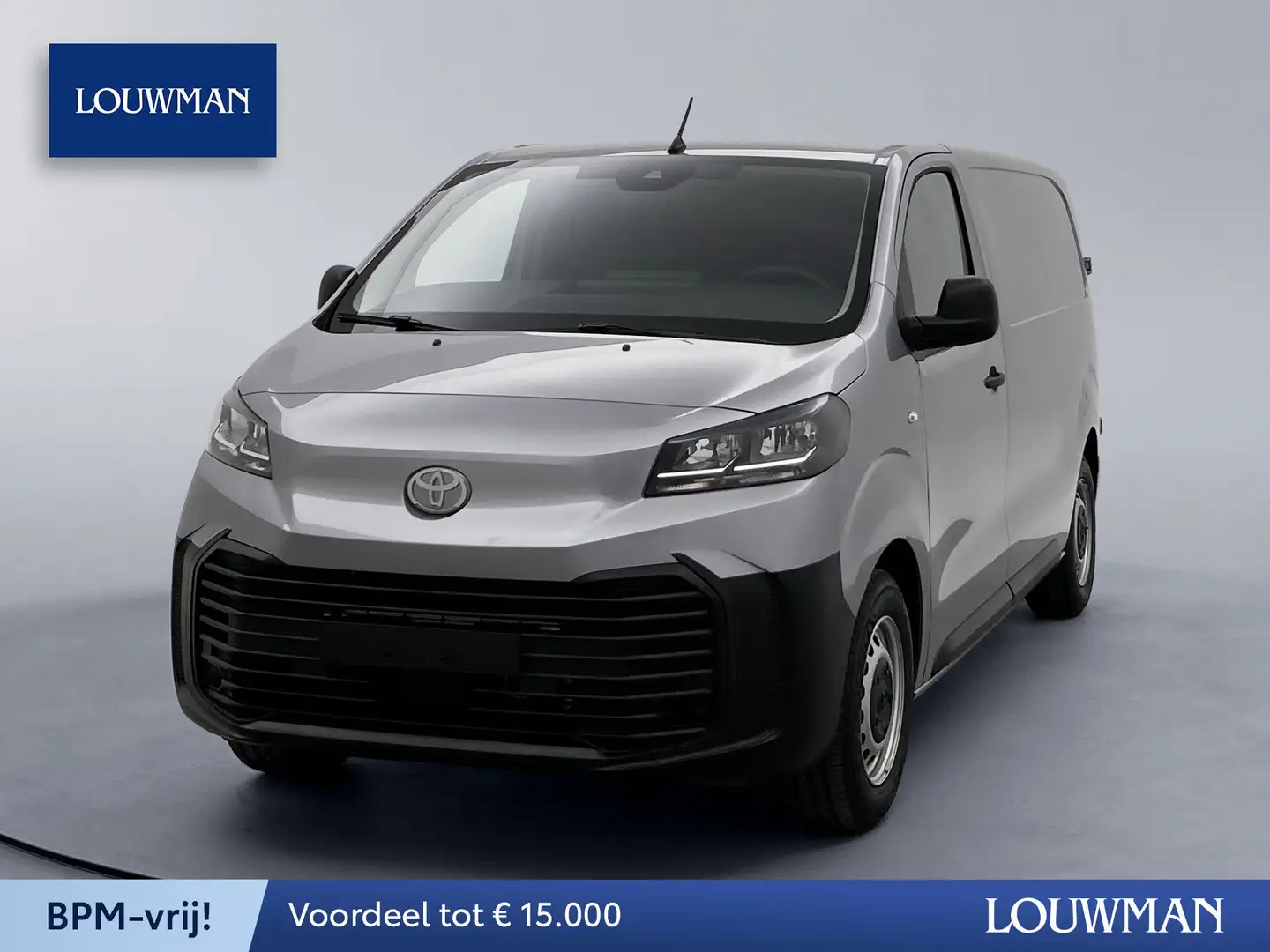 Toyota Proace Worker 1.5 D-4D Challenger BPM Vrij 10 jaar fabrie Grijs - 1