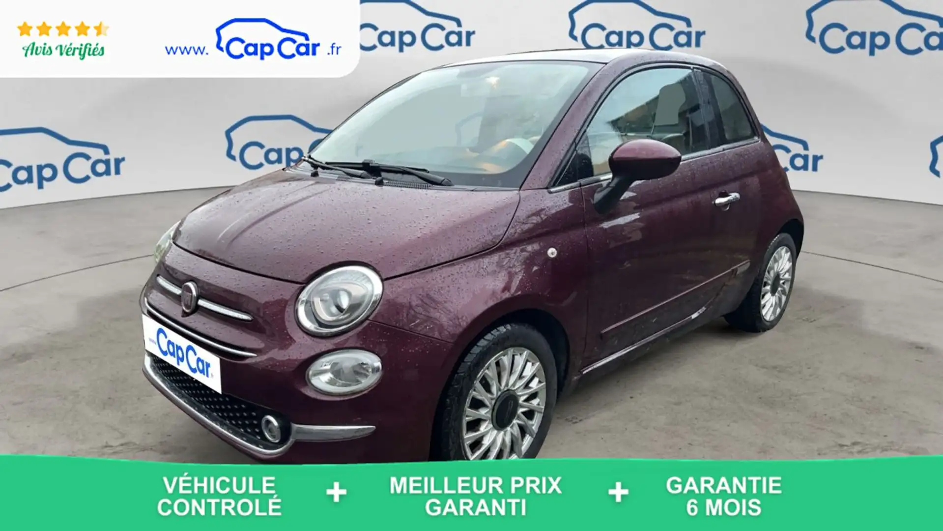 Fiat 500 1.2 69 Lounge - Toit ouvrant - 1