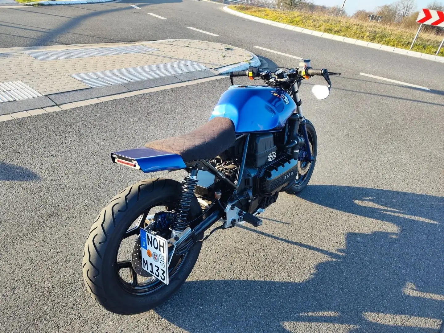 BMW K 100 Café Racer, Scrambler , Komplettumbau Azul - 2