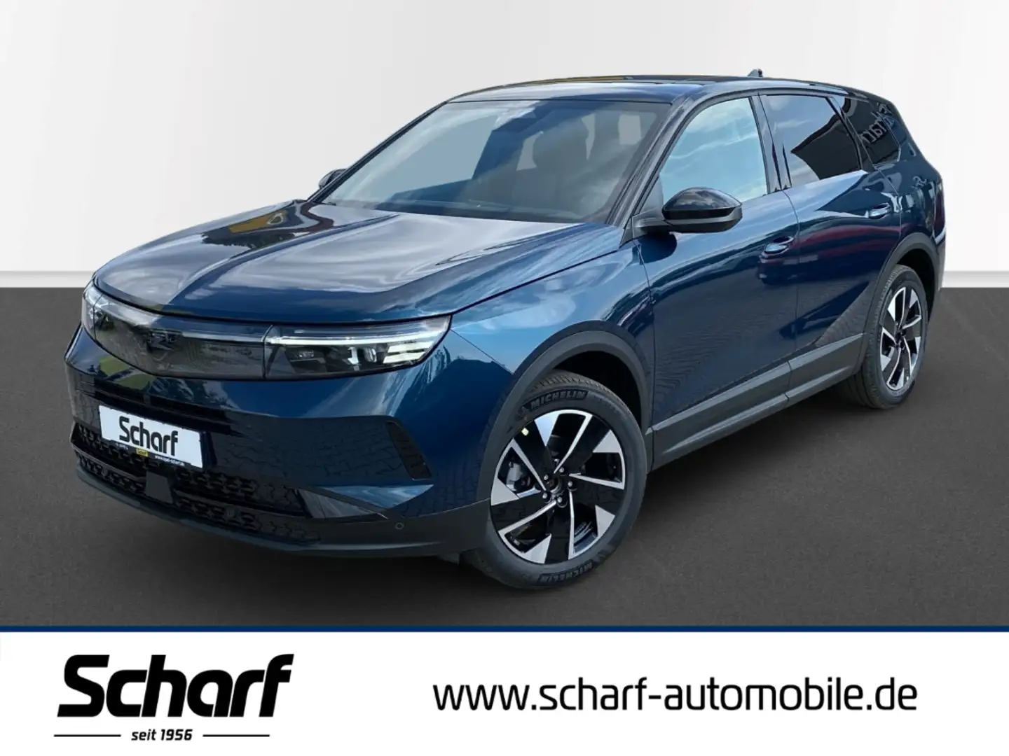 Opel Grandland GS line Hybrid Panorama AHK Navi LED Rü.CAM SHZ PD Bleu - 1