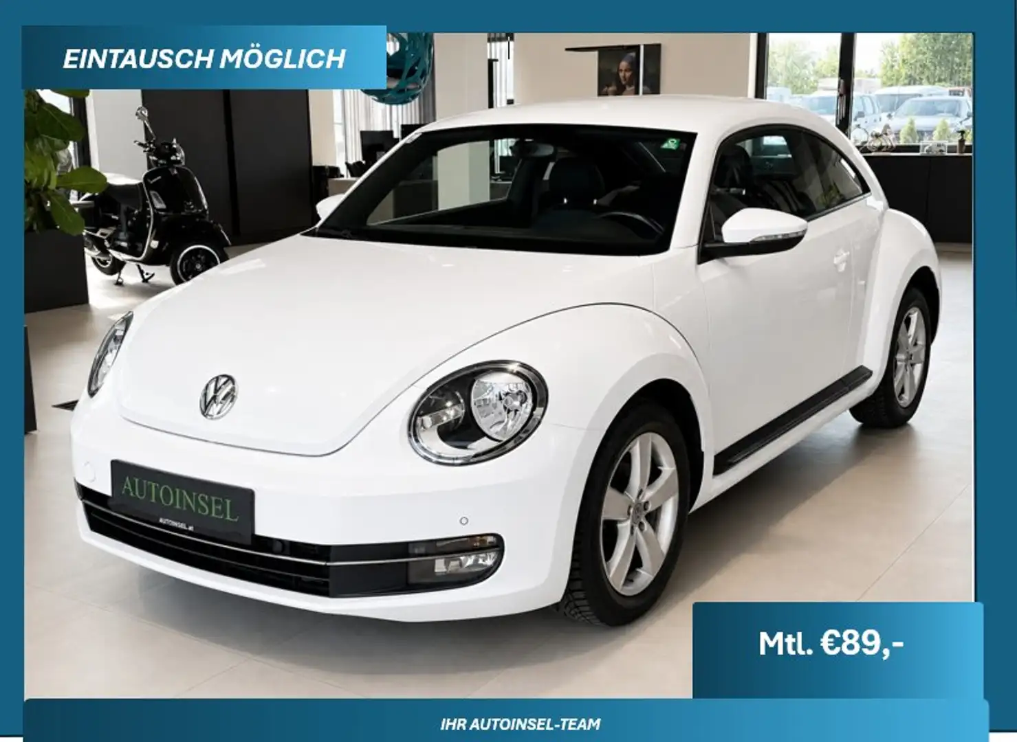 Volkswagen Beetle PDC Tempomat Klimaautomatik Weiß - 1