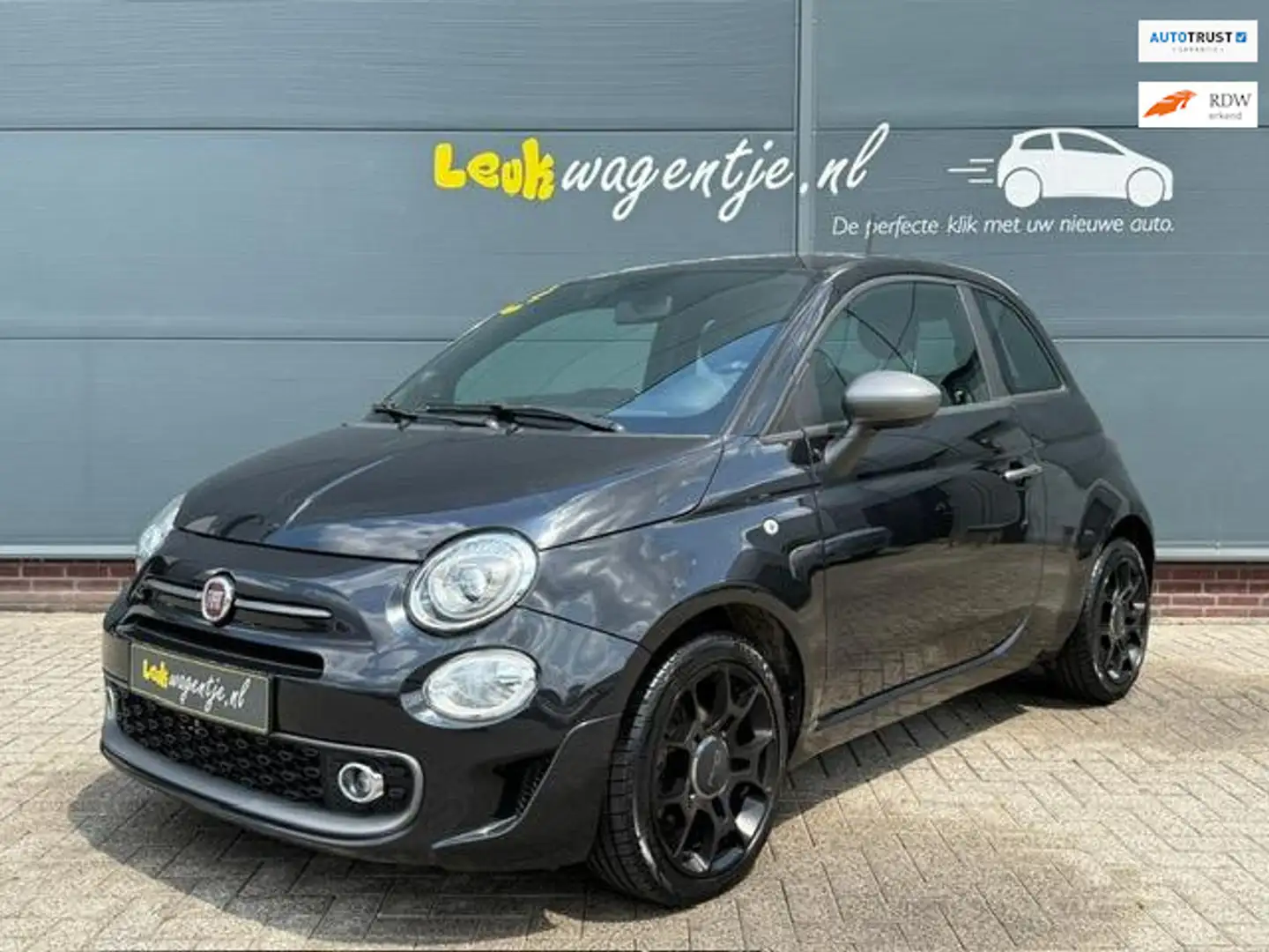 Fiat 500 1.2 500S *navi *16 inch *eerste eig. *dealerond. Noir - 1