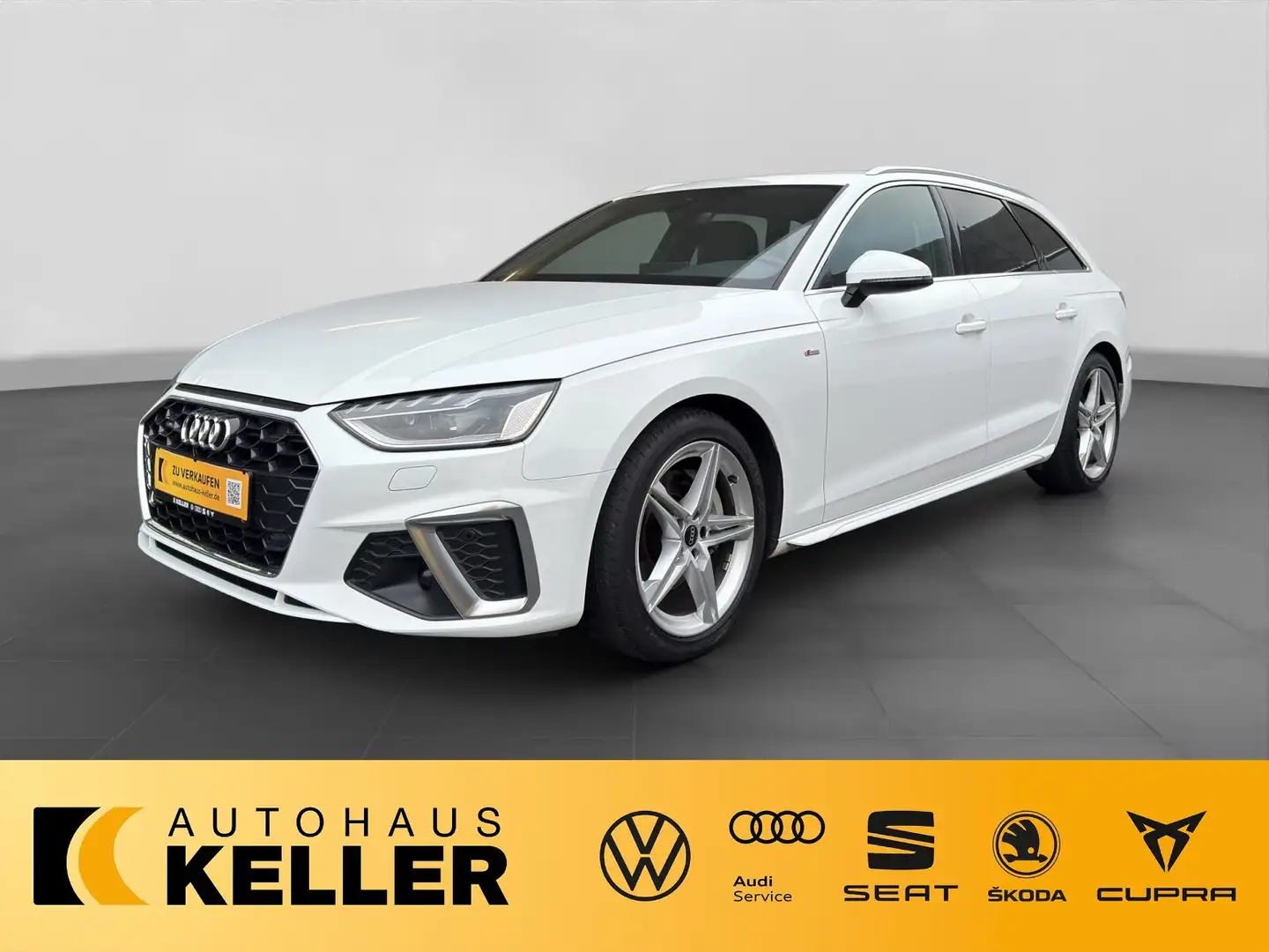 Audi A4 A4 40 quattro 2.0 TDI Avant S line (EURO 6d) Blanc - 2