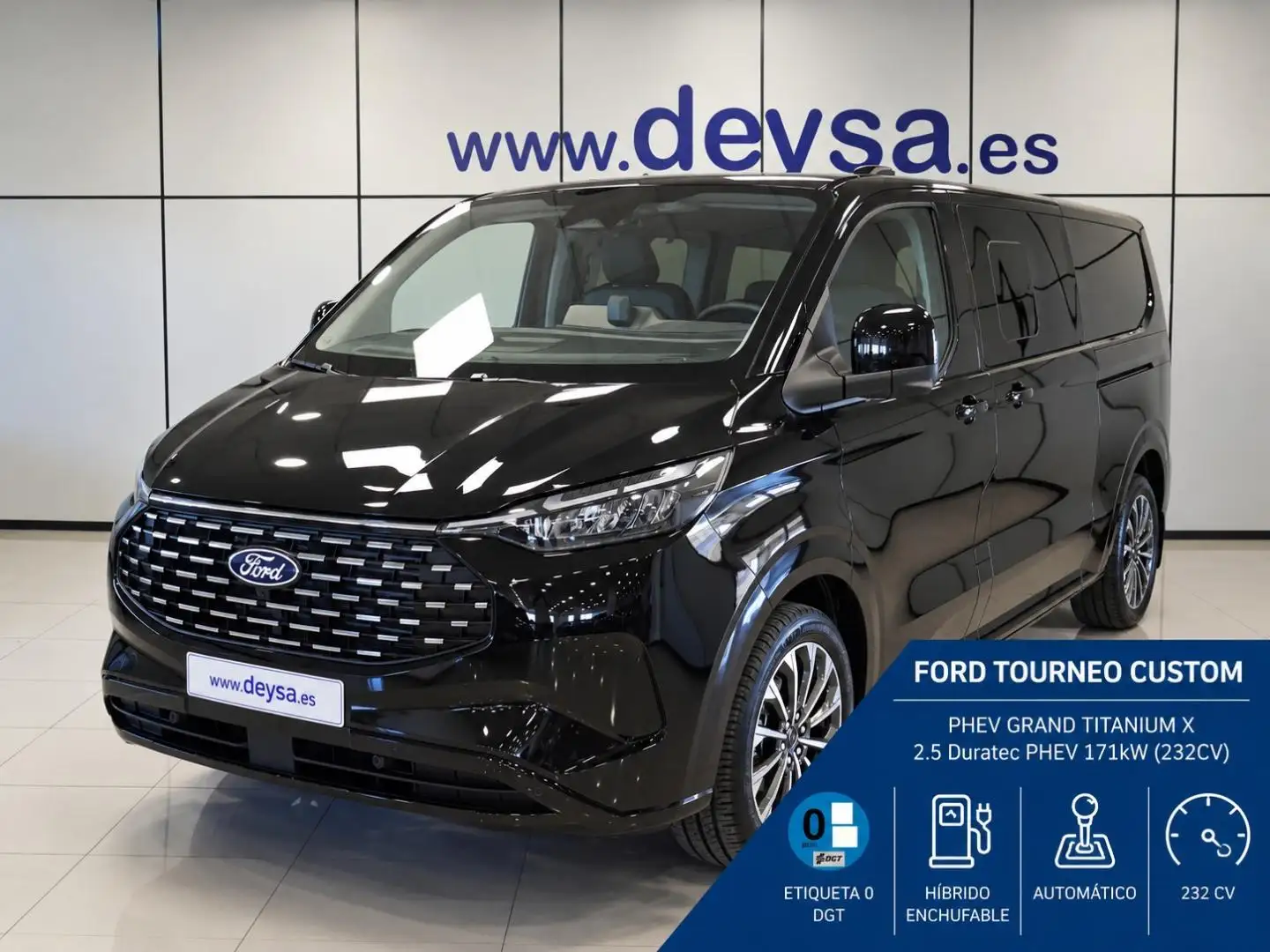 Ford Tourneo Custom 2.5 Duratec PHEV 171 L2 Titanium X eCVT Negro - 1