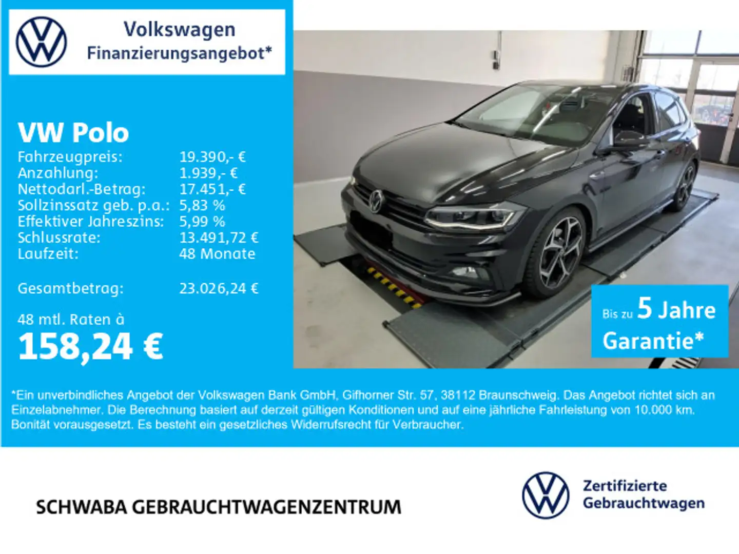 Volkswagen Polo Highline 1.5 TSI DSG Noir - 1