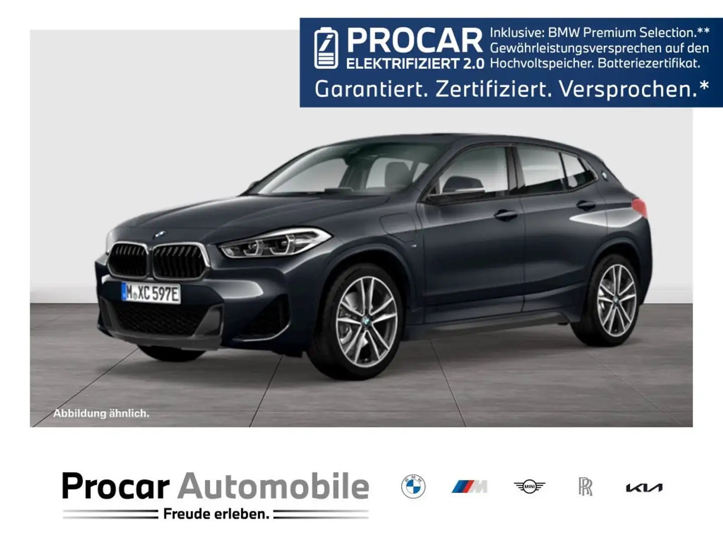 BMW X2 xDrive25e M Sport HUD PANO NAVI Standh. LED Grau - 1