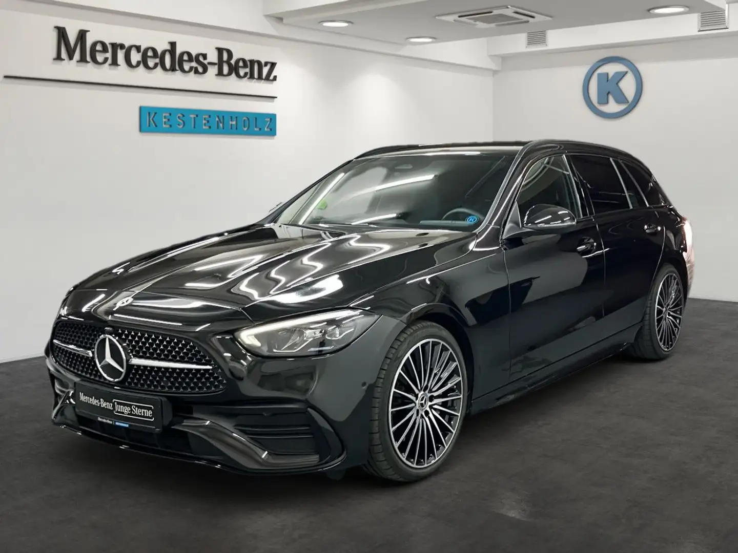 Mercedes-Benz C 180 T-Modell AMG+NIGHT+KAMERA+AMBIENTE+TOTWNKL Schwarz - 2