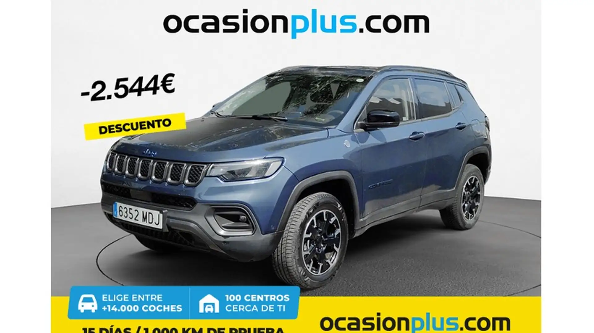Jeep Compass 1.3 PHEV Trailhawk EAWD Aut. 240 Blauw - 1