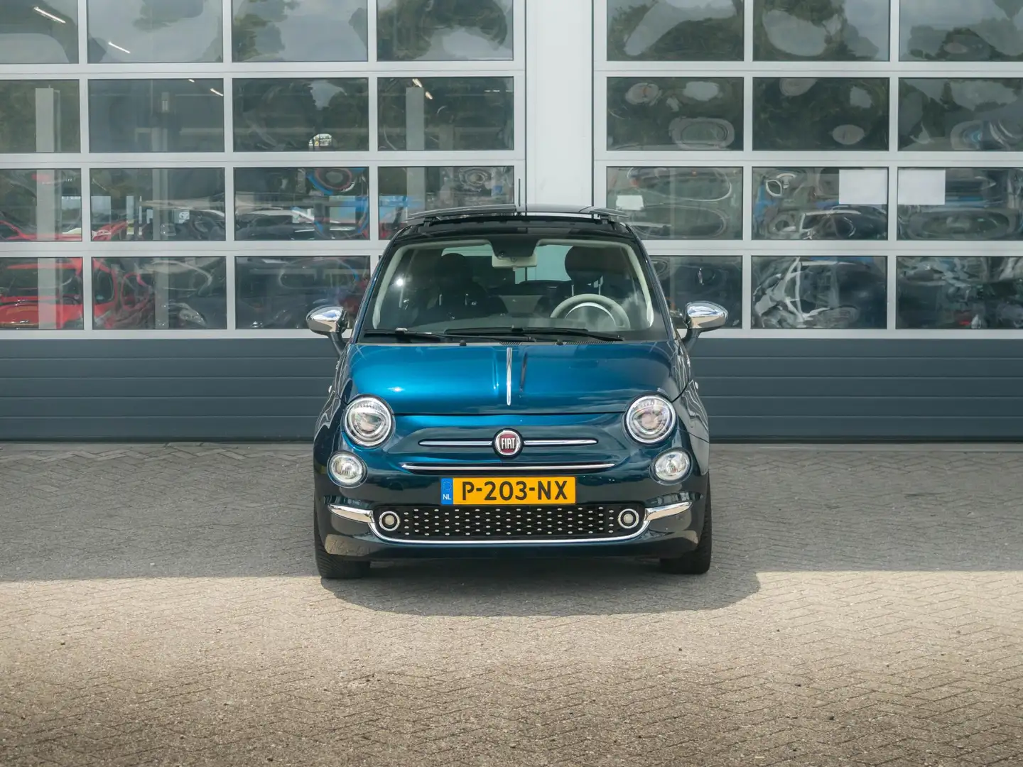 Fiat 500 Hybrid Dolcevita | Airco | Cruise | Schuif/Kanteld Blauw - 2