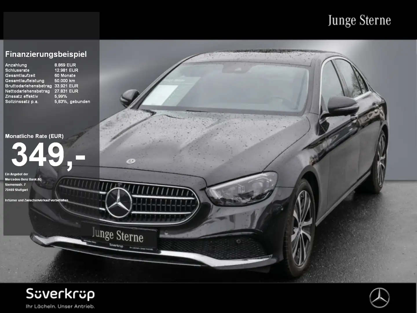 Mercedes-Benz E 220 d  AVANTGARDE SPUR AHK 360 WIDE PDC SHZ Grau - 1
