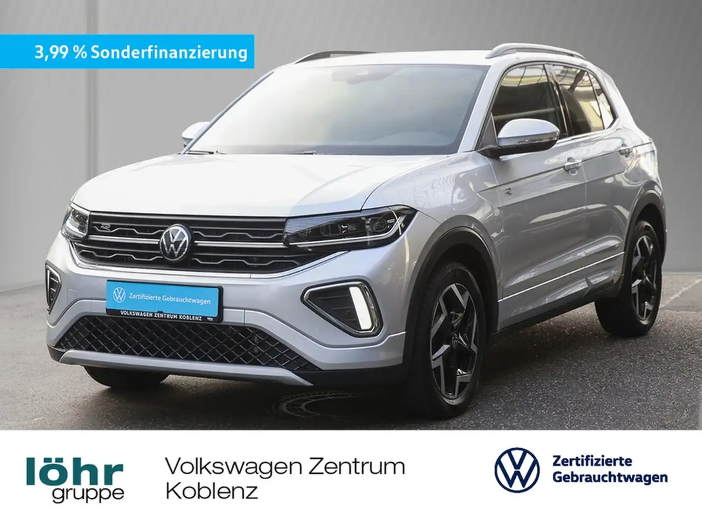 Volkswagen T-Cross 1.5 TSI DSG R-Line AHK/Navi/RFK Silber - 1
