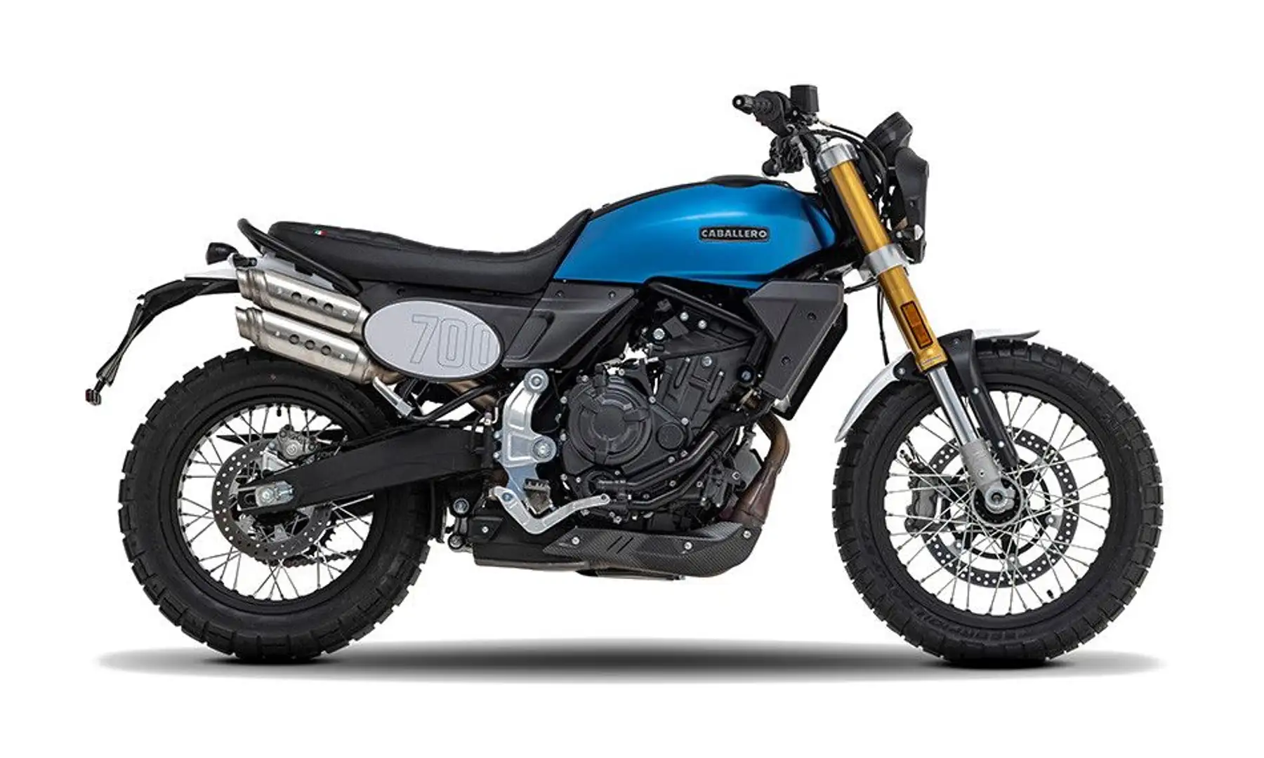 Fantic Caballero 700 scrambler 2025 E5+ blau rot Синій - 1