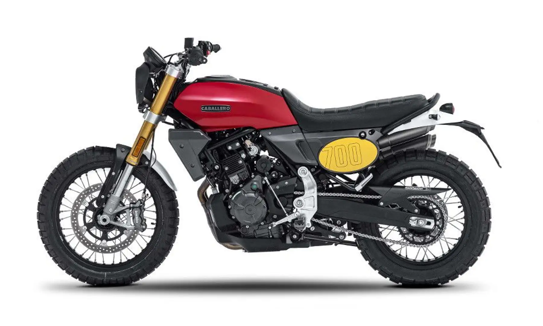 Fantic Caballero 700 scrambler 2025 E5+ blau rot Синій - 2