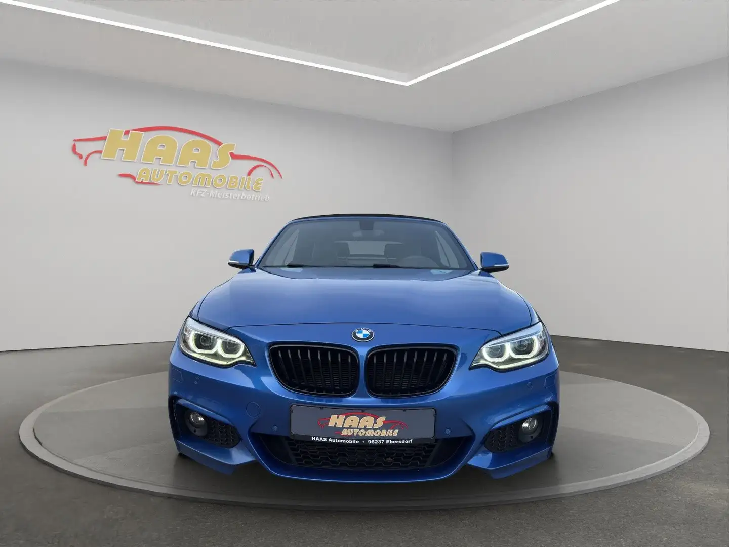 BMW 220 2 Cabrio 220 d M Sport*Xenon* Bleu - 2
