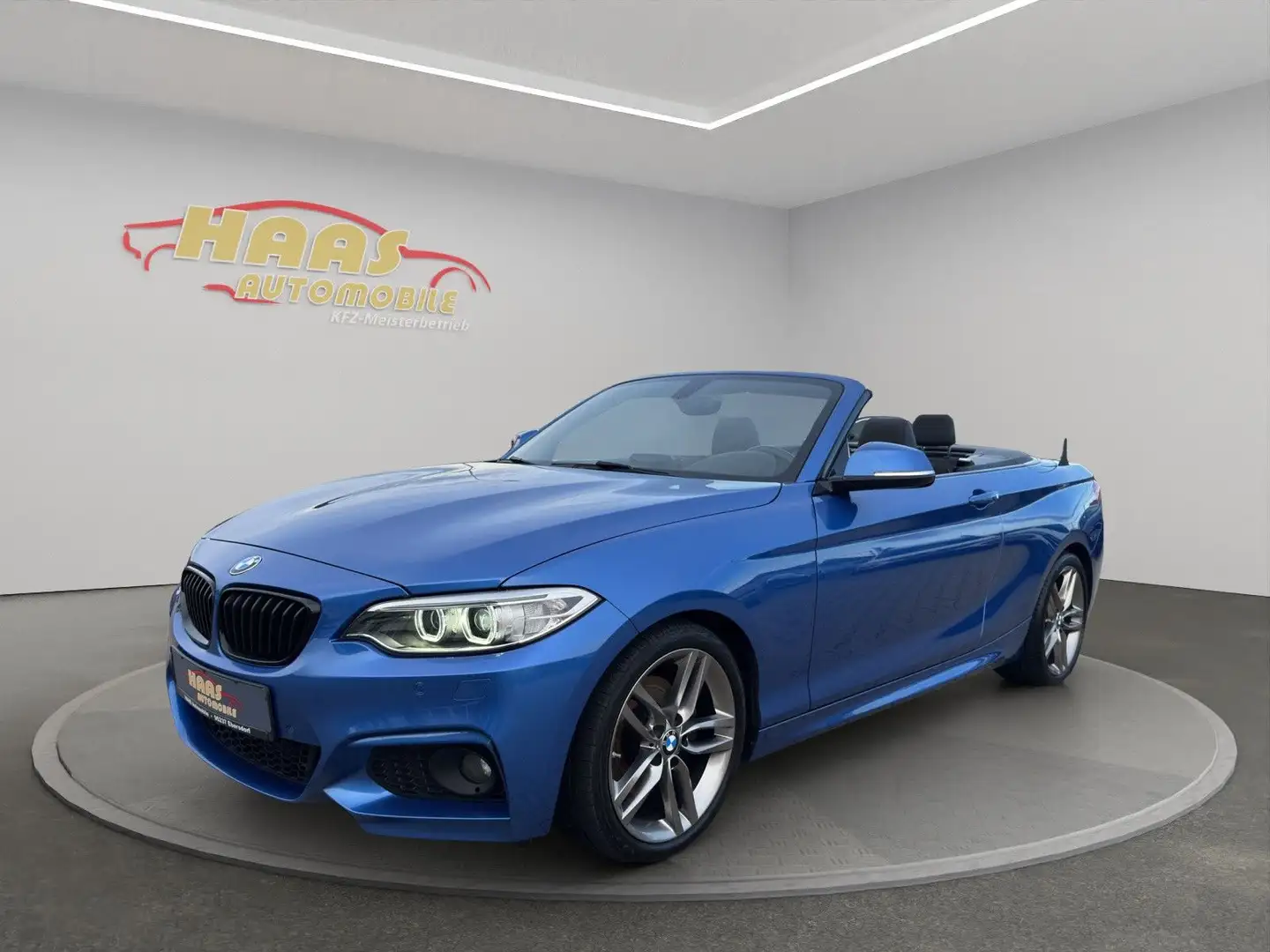 BMW 220 2 Cabrio 220 d M Sport*Xenon* Bleu - 1