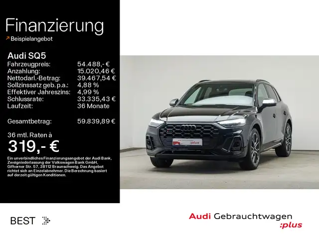 Audi SQ5 AHK, Pano, HUD, B&O, Matrix, Navi, Kamera