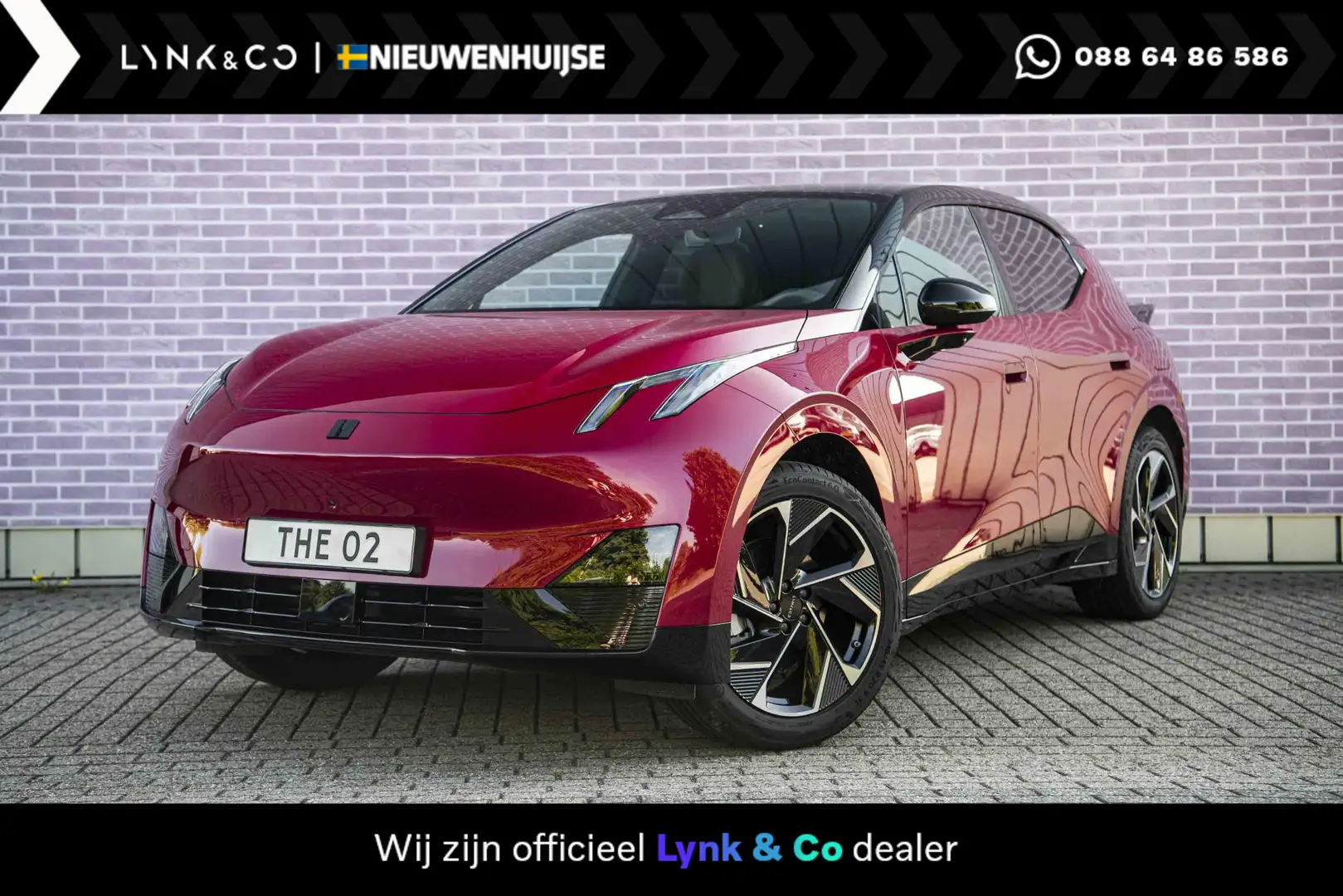 Lynk & Co 02 More 66 kWh LAGE BIJTELLING!! | UIT VOORRAAD LEVER Rood - 1