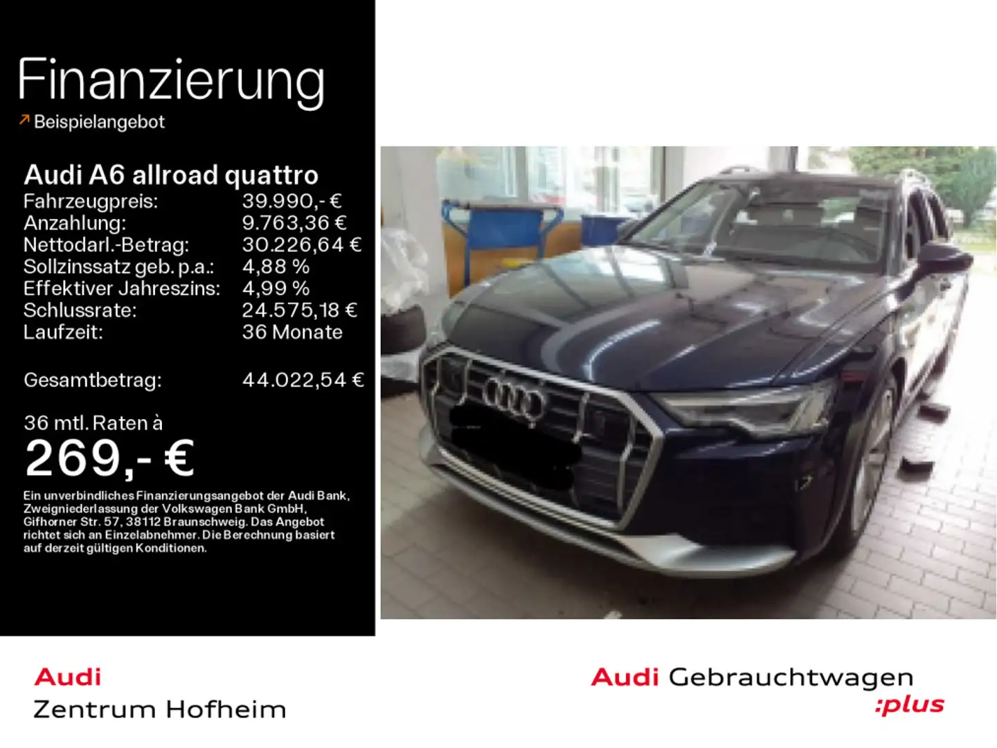 Audi A6 allroad 55 TFSI S tro*Air*B&O*Pano*St Blau - 1