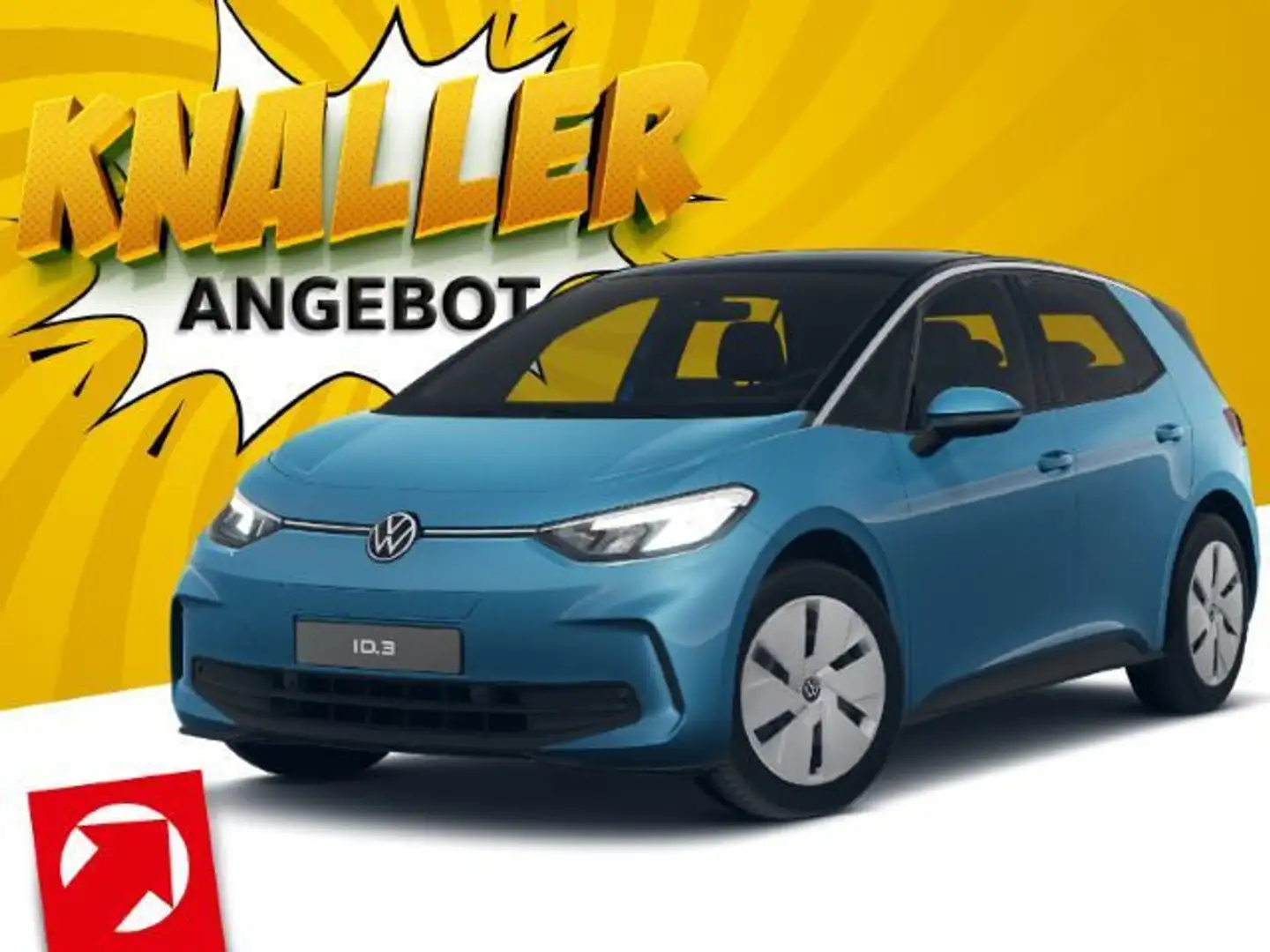 Volkswagen ID.3 Pure 125 kW (170 PS) 52 kWh 1-Gang-Automati Blau - 2