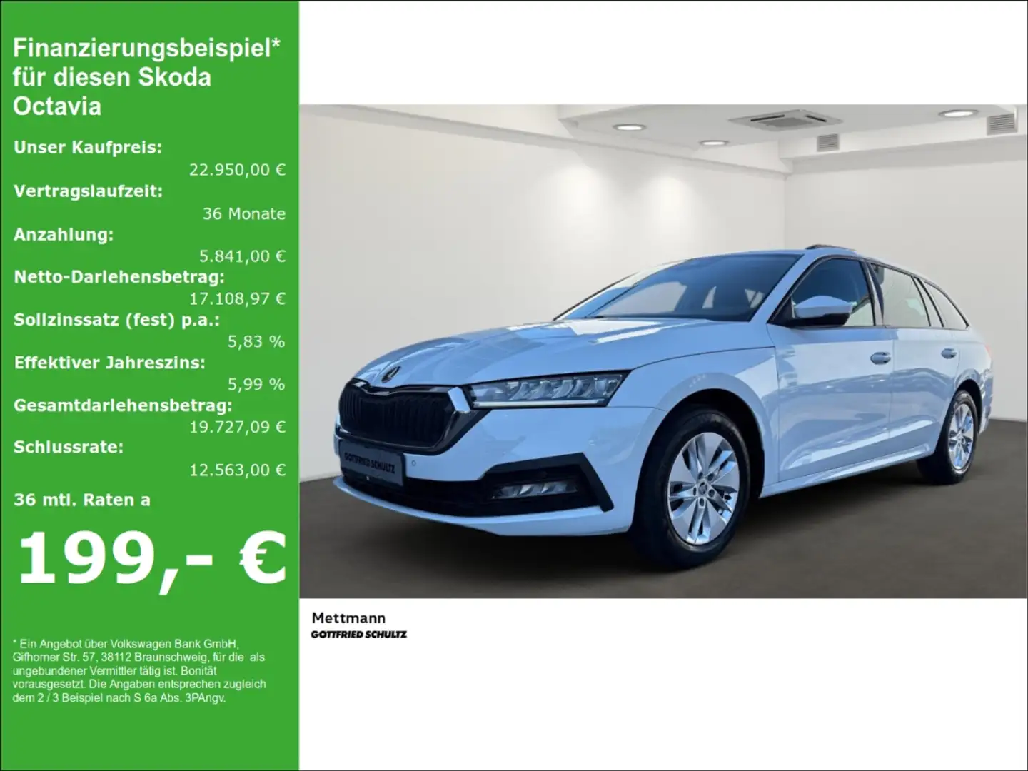 Skoda Octavia Combi Ambition 2.0 TDI DSG LED NAVI AHK Weiß - 1