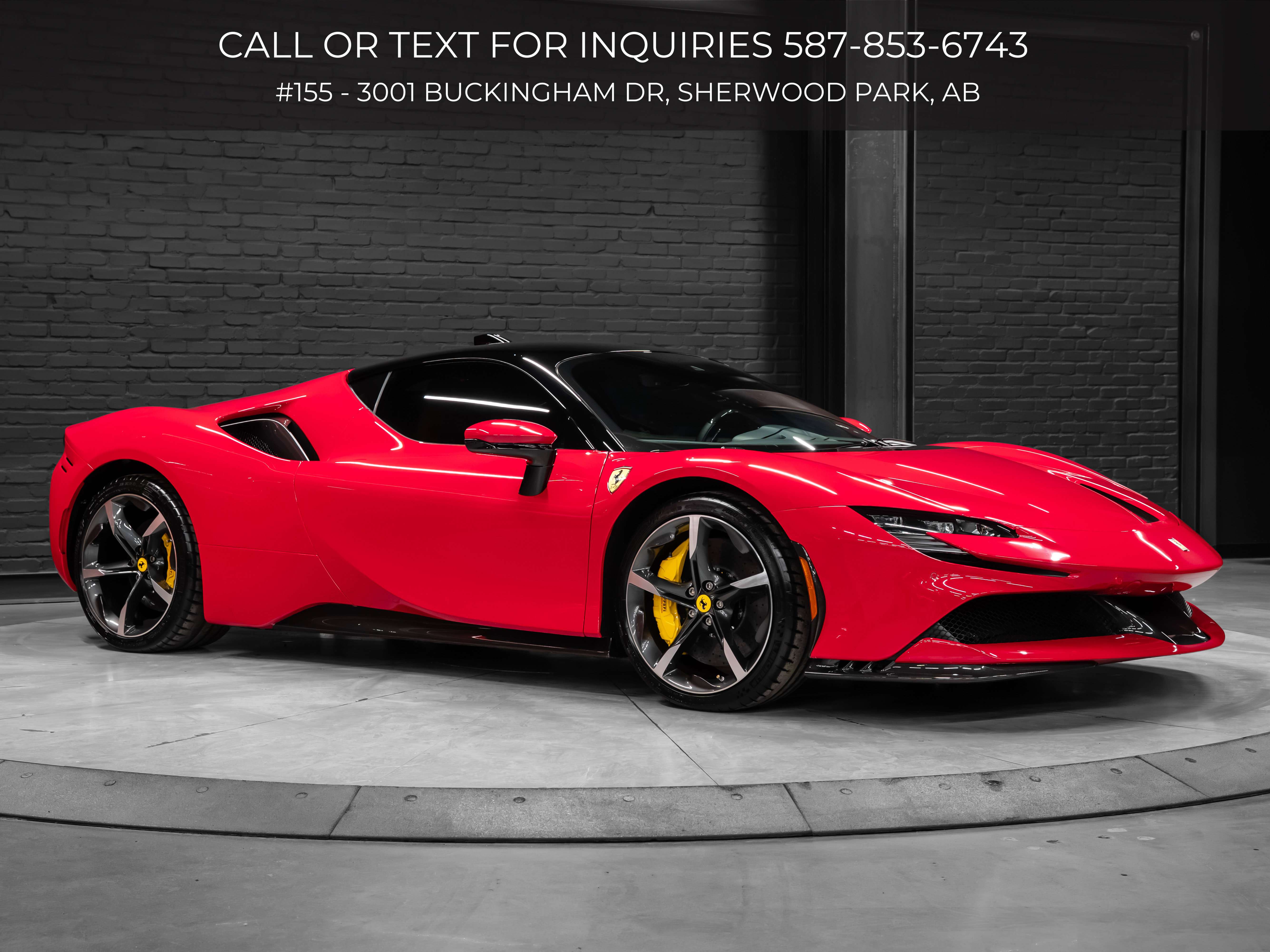 2023 Ferrari SF90 | Front Lift | Full Front PPF | Carbon Front Lip, Side Skirts, Rear Diffuser, Steering Wheel, Side