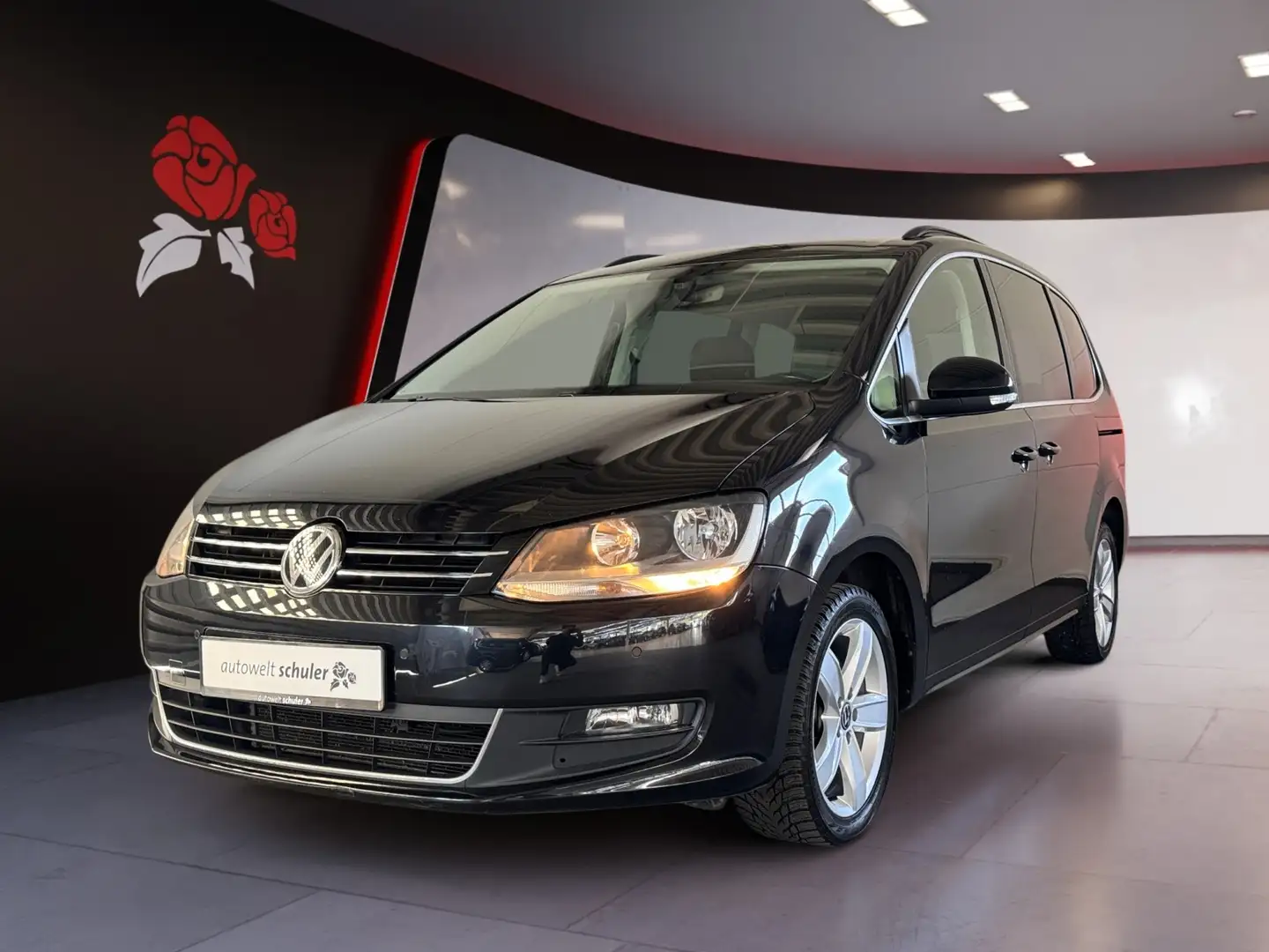 Volkswagen Sharan 2.0 TDI DSG Comf. 7-Sitzer Navi SHZ Negro - 2