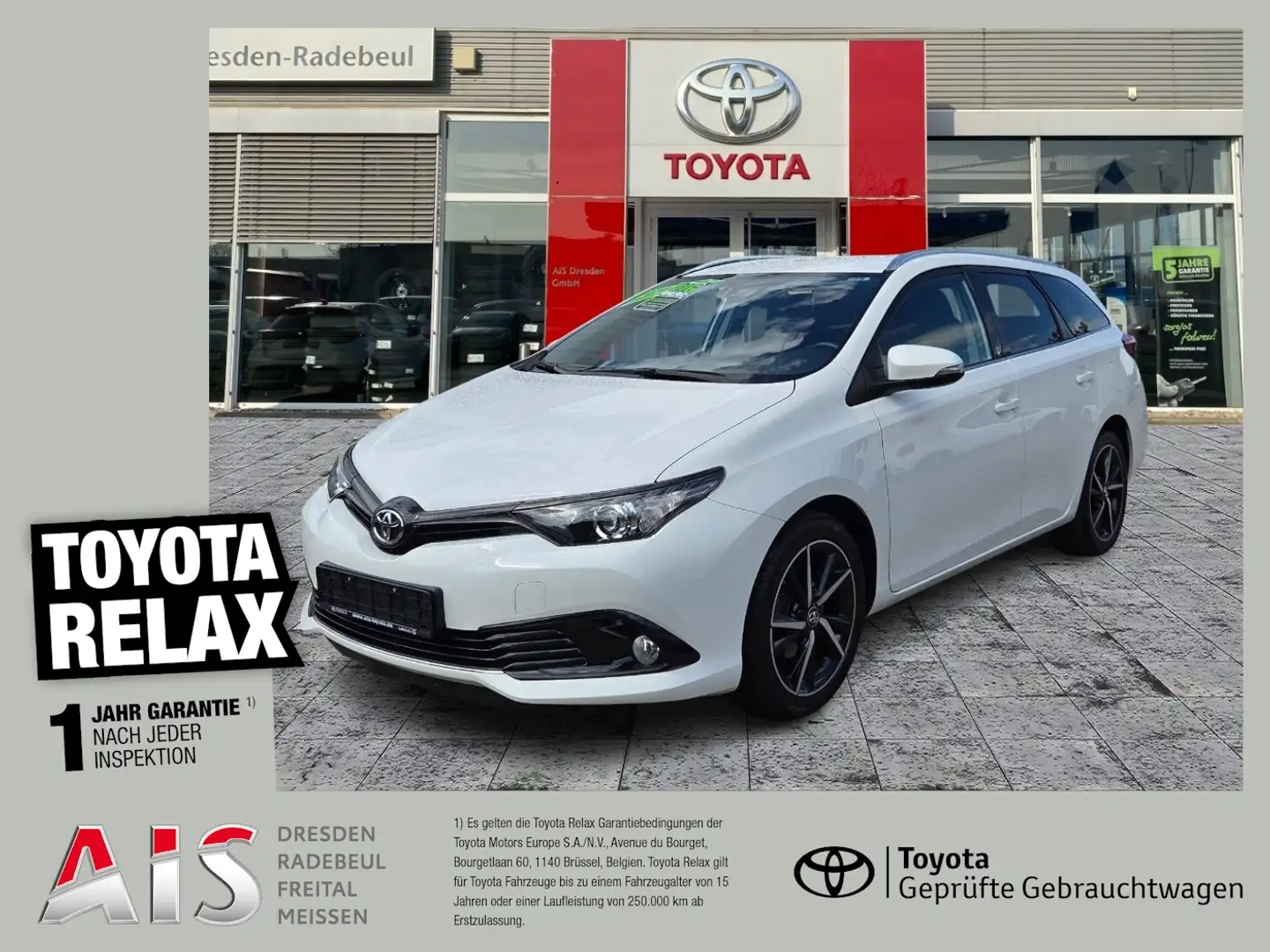 Toyota Auris Touring Sports 1.2 Turbo  Team D Kamera Weiß - 1