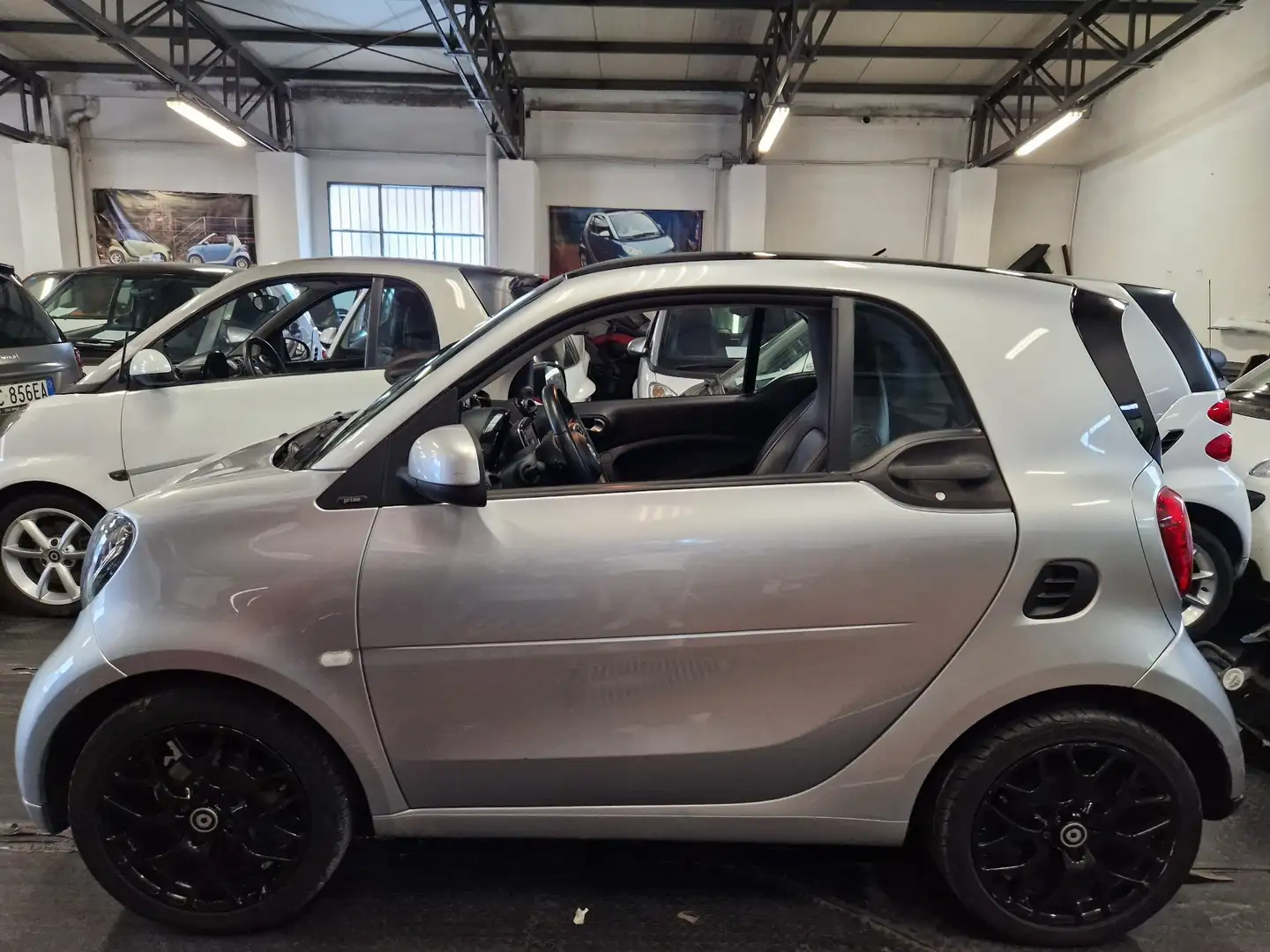 smart forTwo prime turbo 90cv strafull pelle solo 30600km Silber - 1
