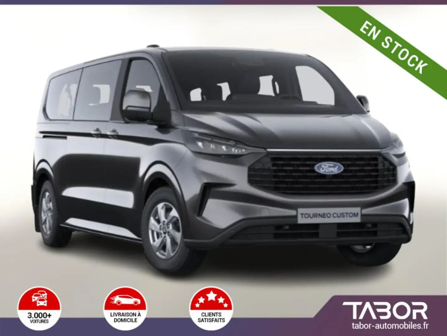 Ford Tourneo Custom TDCi 136 Trend 320 L2 ACC Gris - 1