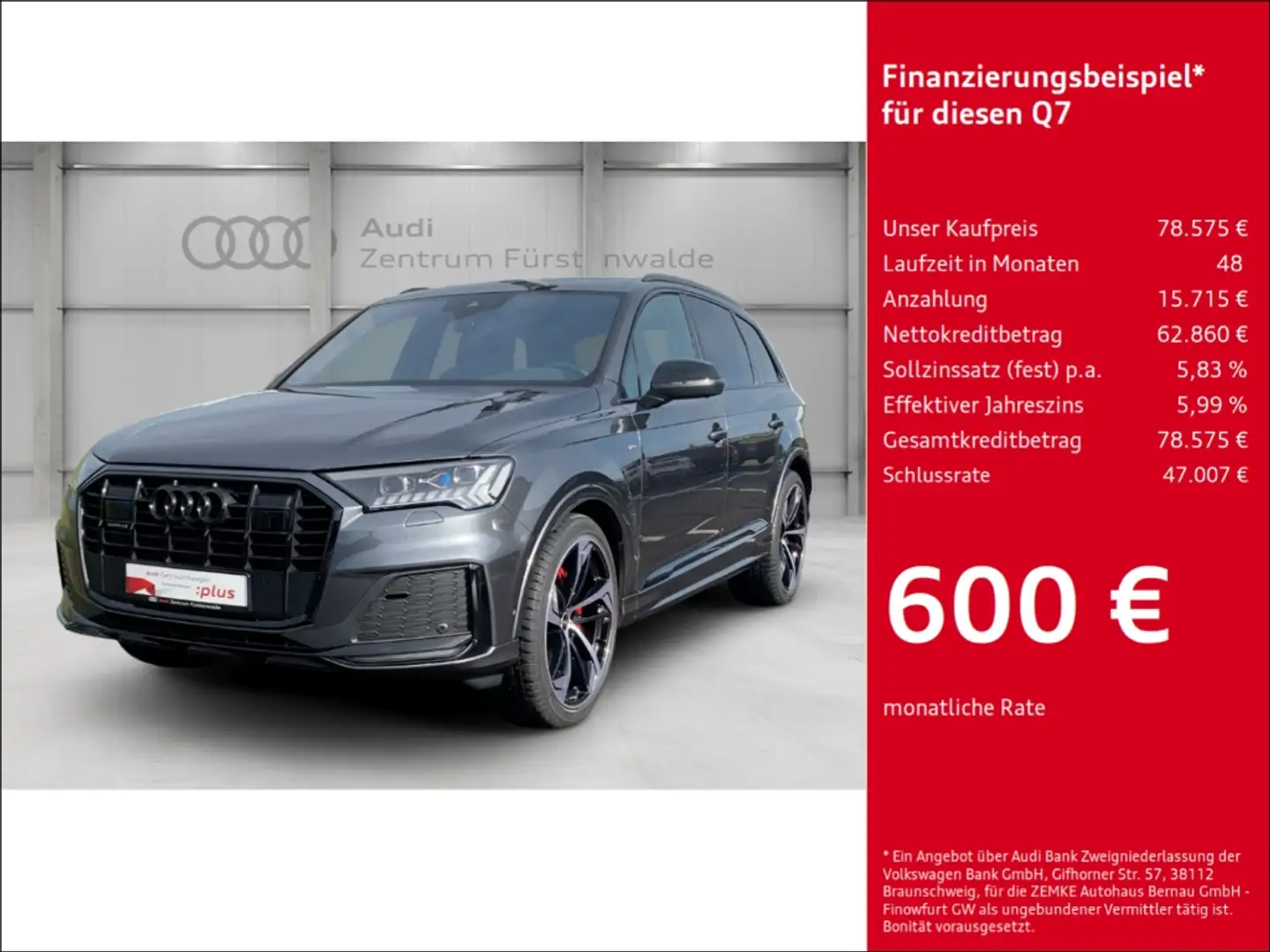 Audi Q7 SUV 50 TDI quattro competition plus S line 7-Sitze Gris - 1