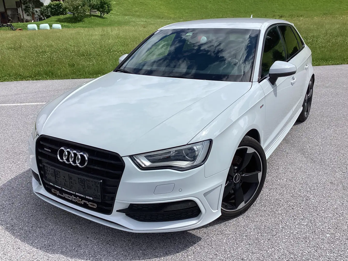 Audi A3 SB quattro Sport S-Line 2,0 TDI DPF Blanco - 2