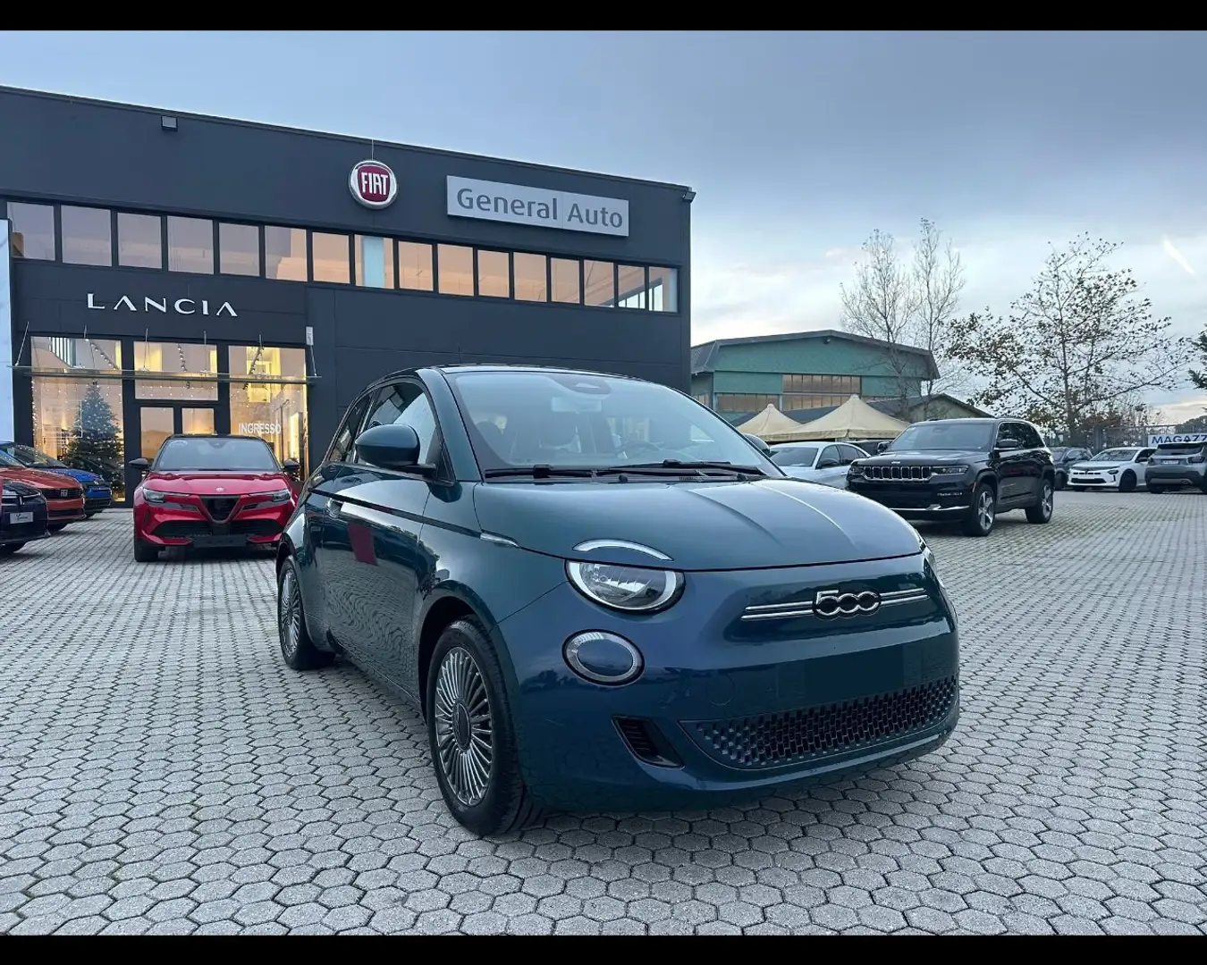 Fiat 500e icon 42kwh Bleu - 1