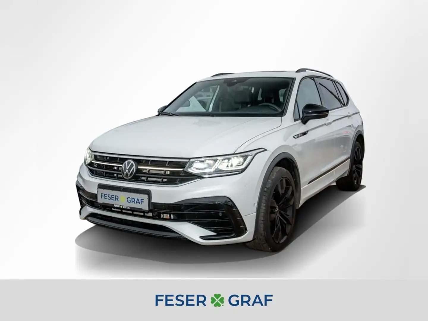 Volkswagen Tiguan Allspace 2.0 TDI R-Line DSG 4Mot. AHK/Pano/Matrix Weiß - 1